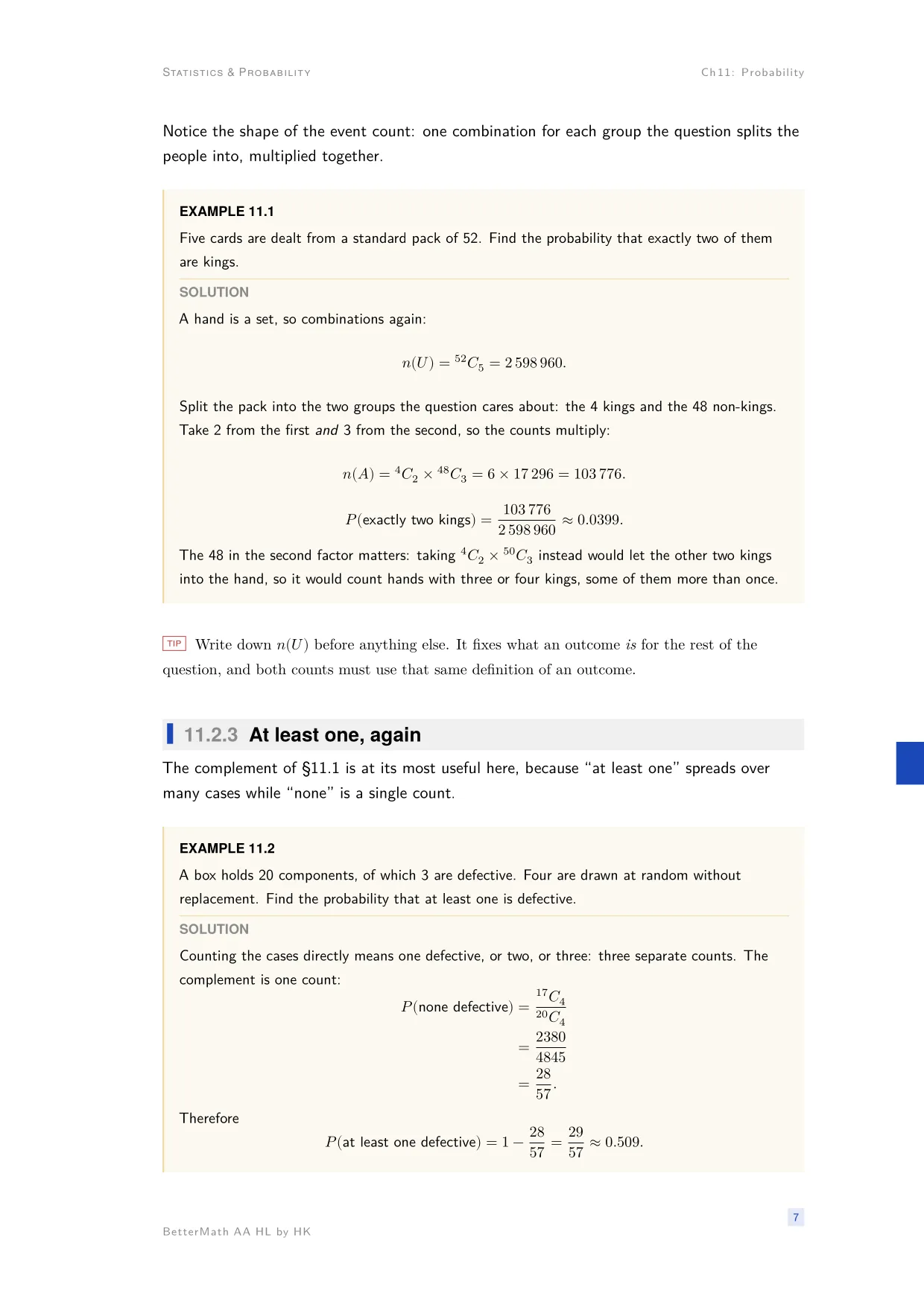 Chapter 11, Probability, page 7