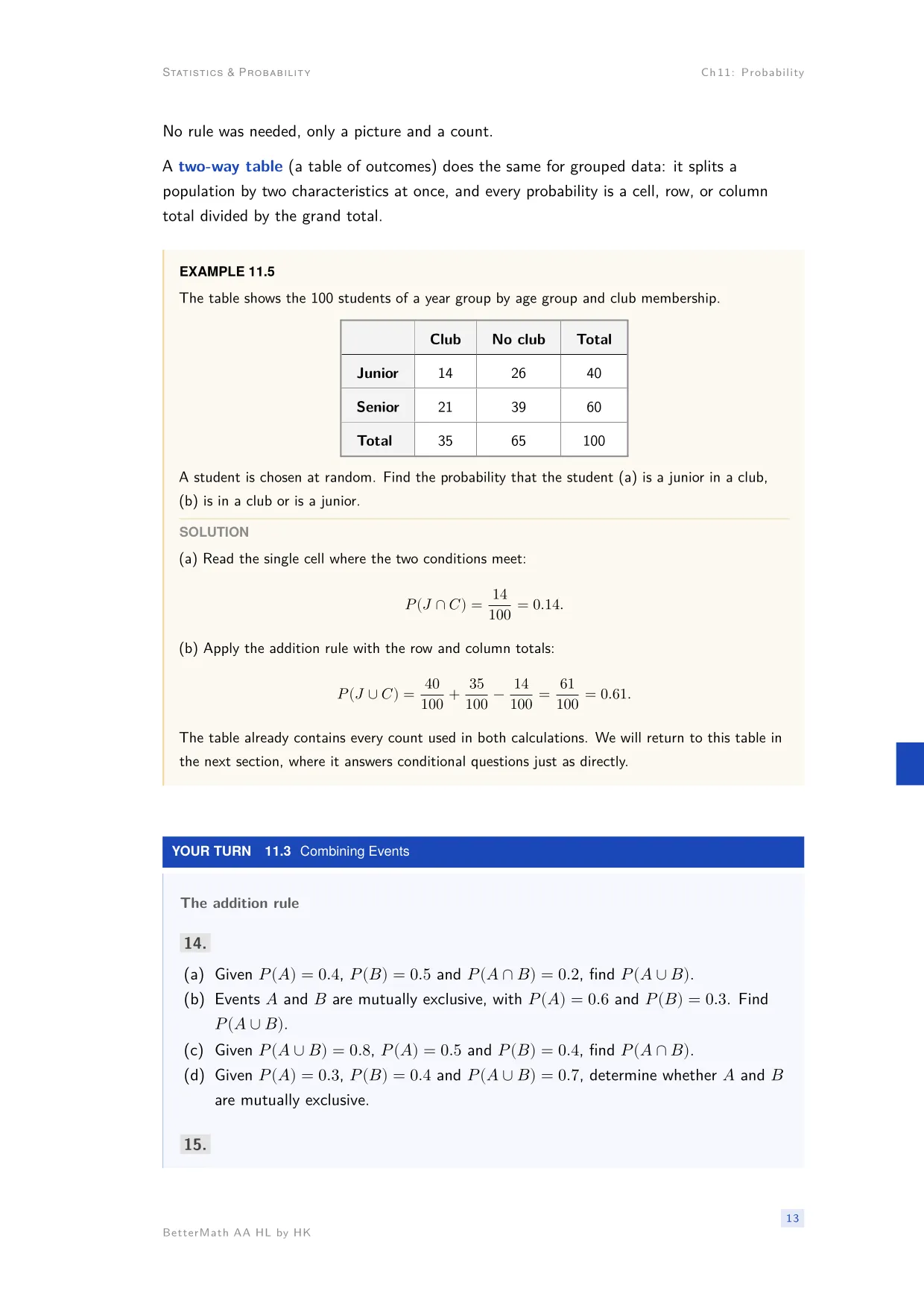Chapter 11, Probability, page 13