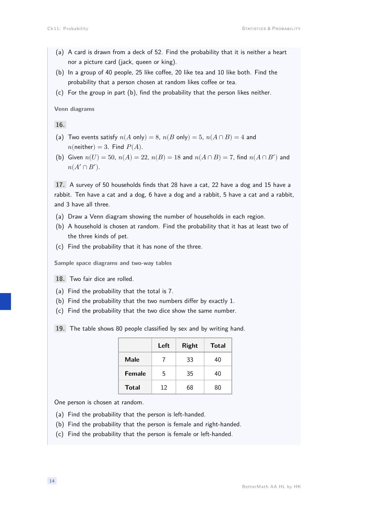 Chapter 11, Probability, page 14
