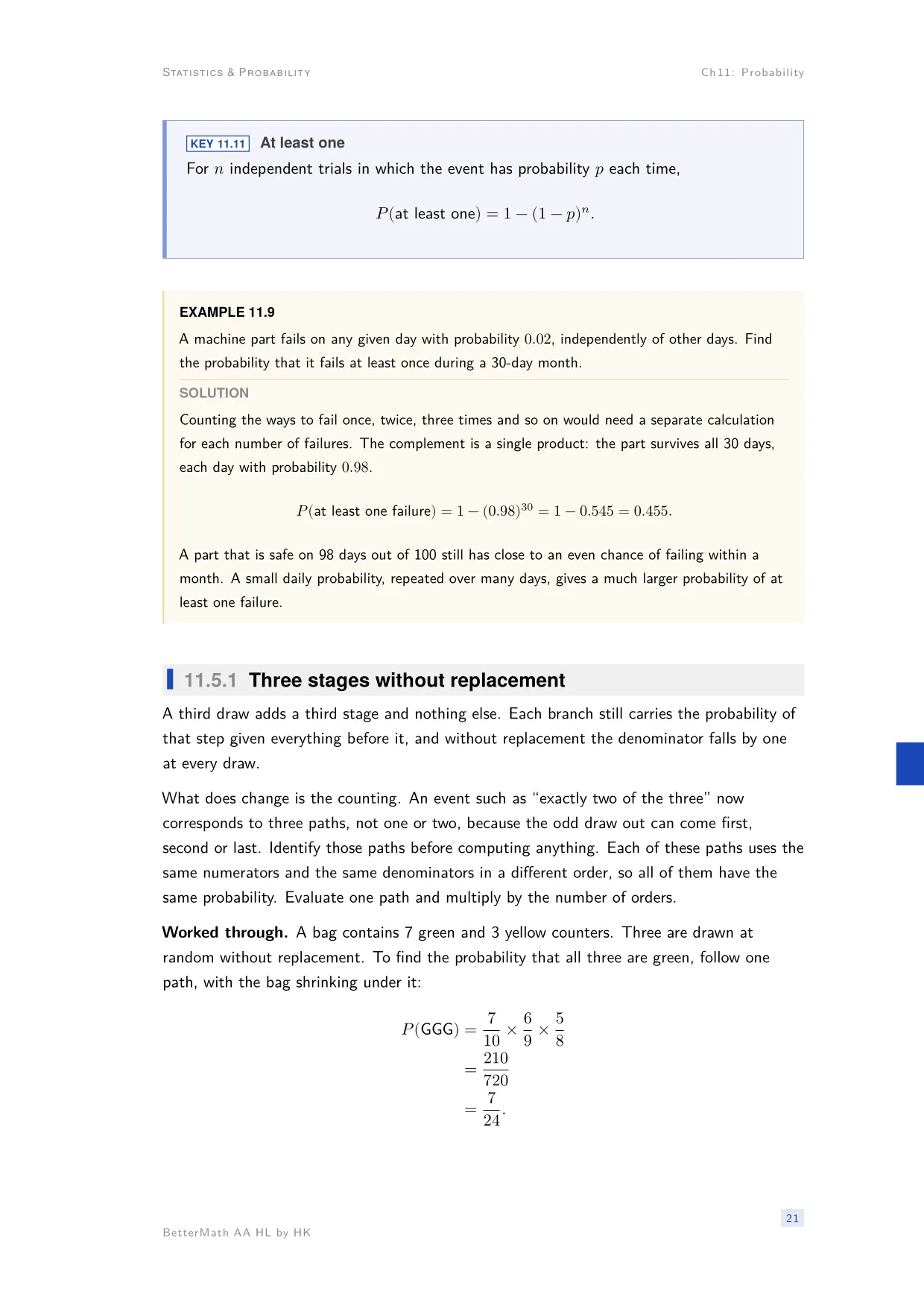 Chapter 11, Probability, page 21