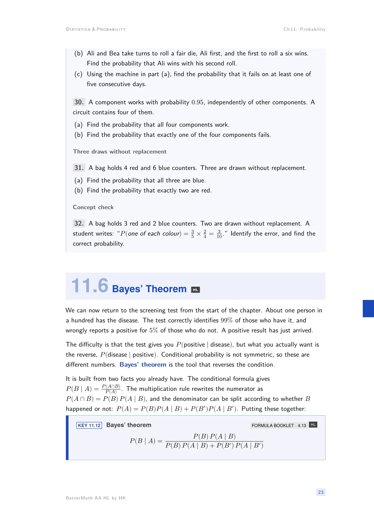 Chapter 11, Probability, page 23