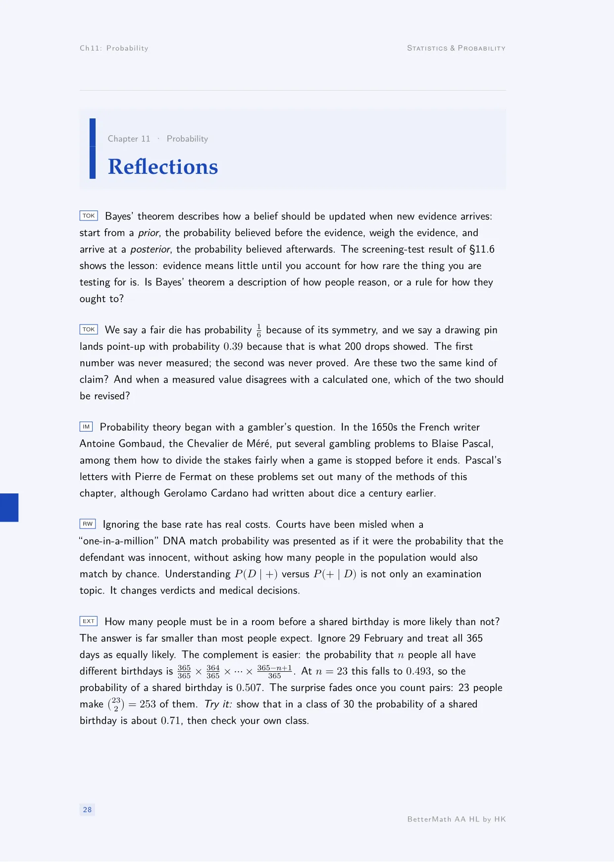 Chapter 11, Probability, page 28