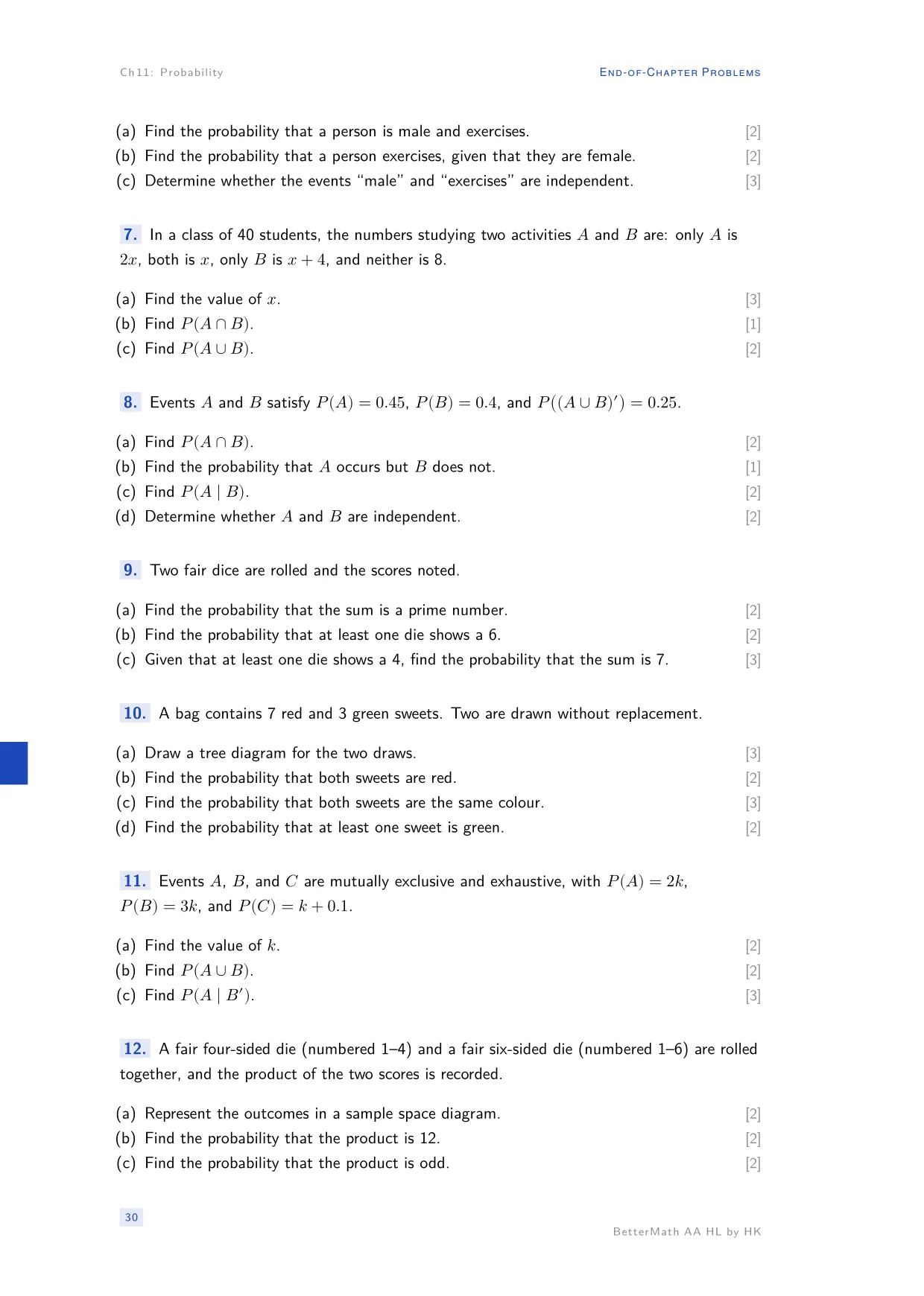Chapter 11, Probability, page 30