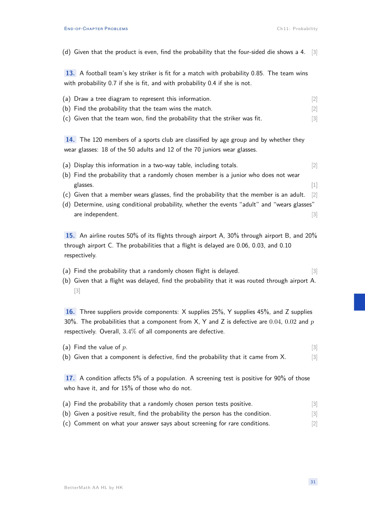 Chapter 11, Probability, page 31