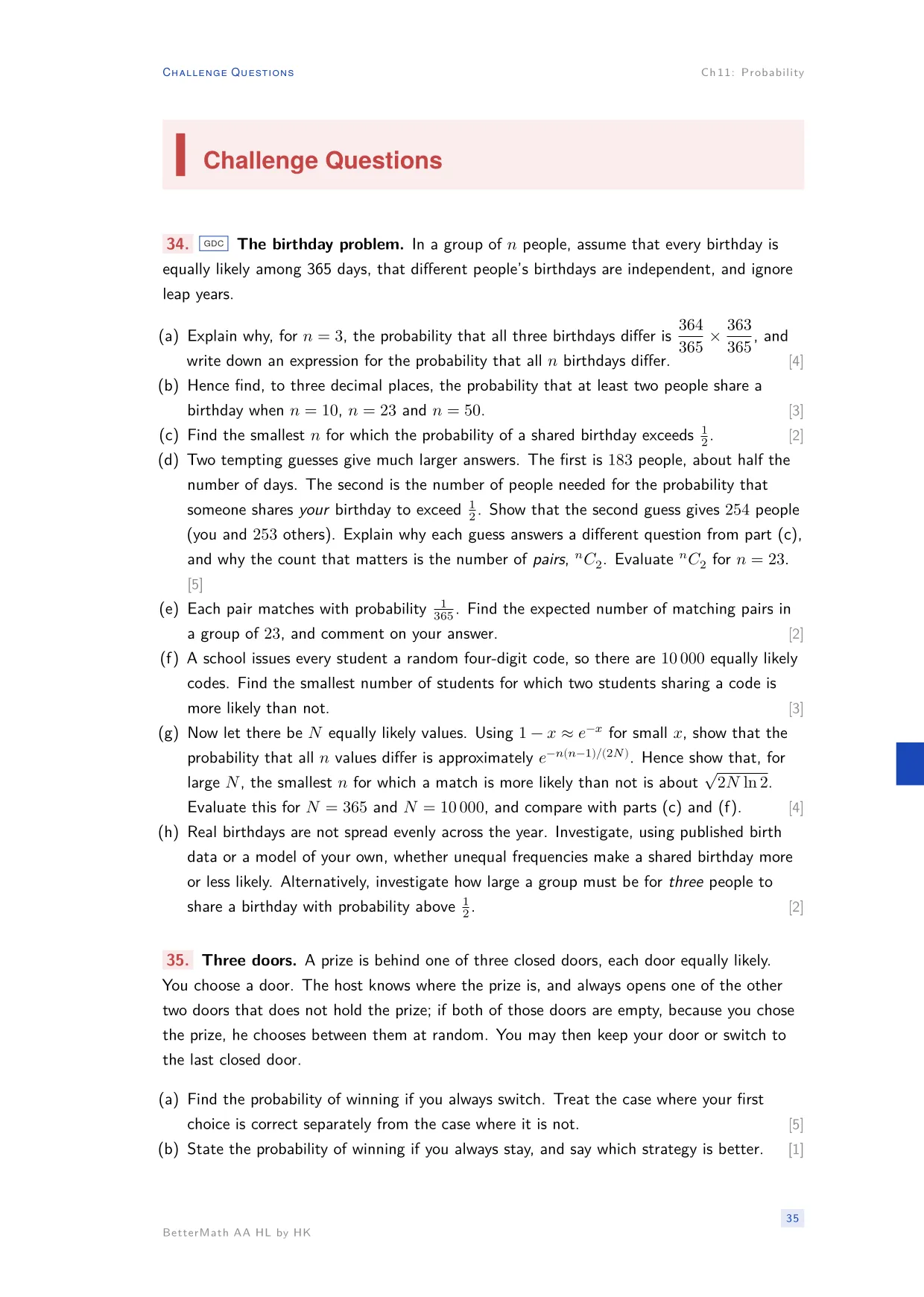 Chapter 11, Probability, page 35