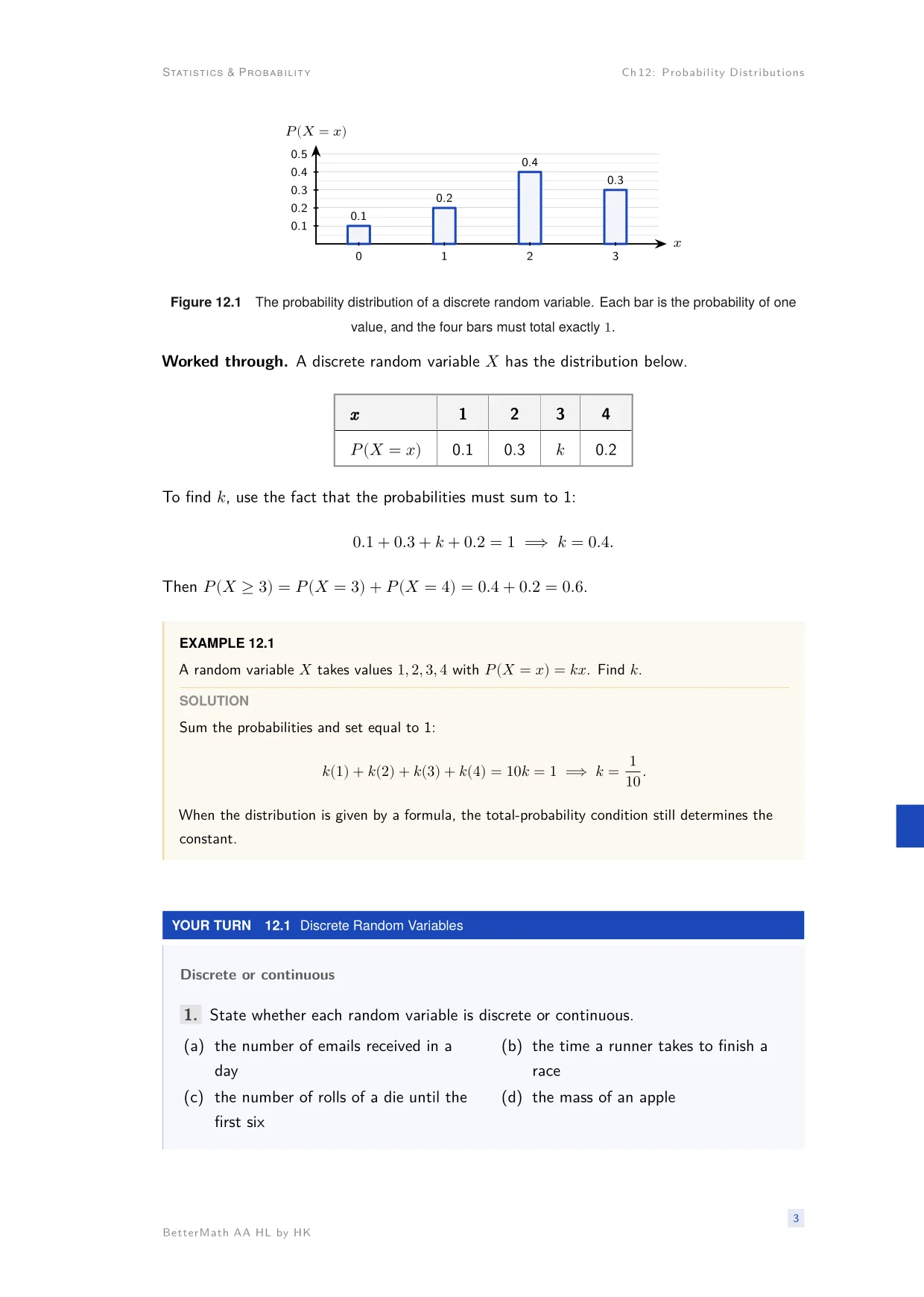 Chapter 12, Probability Distributions, page 3