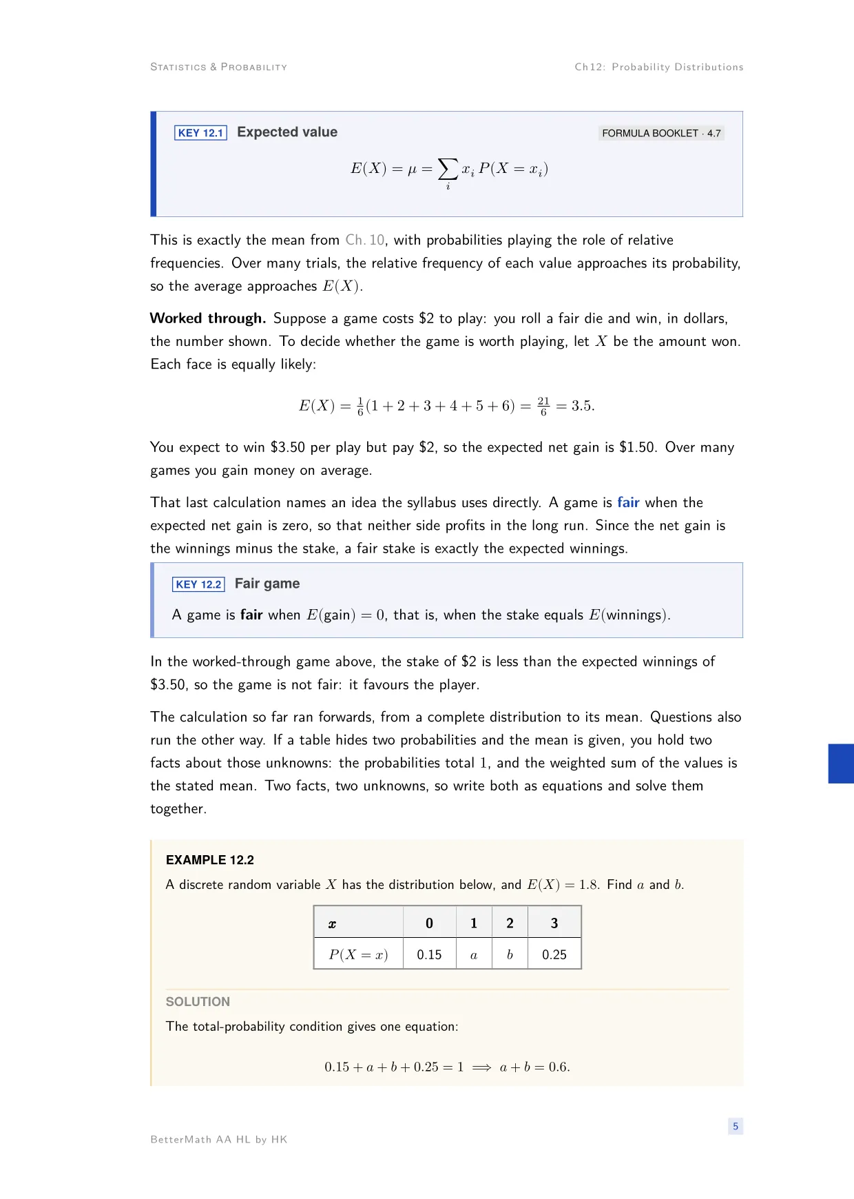 Chapter 12, Probability Distributions, page 5