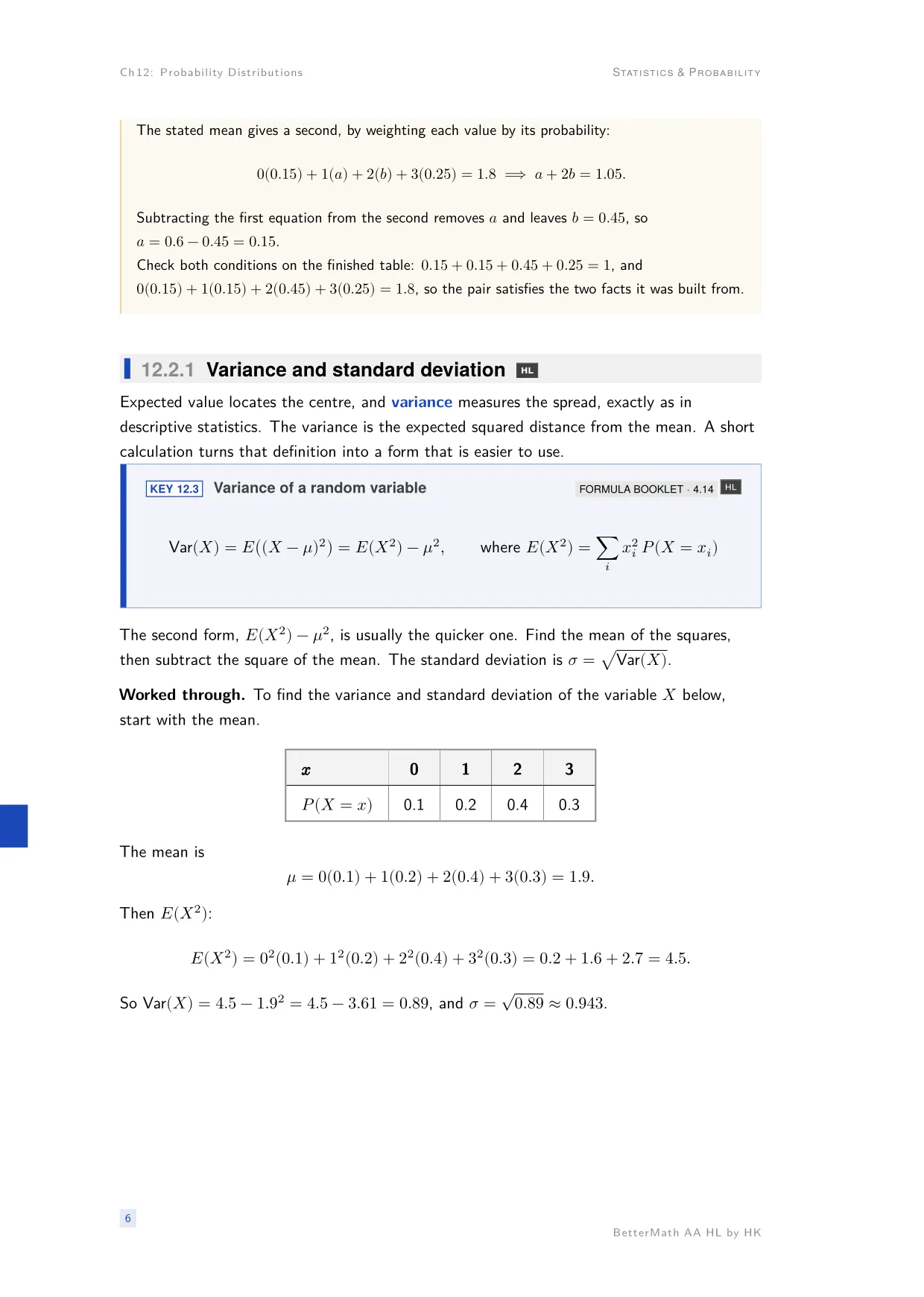 Chapter 12, Probability Distributions, page 6