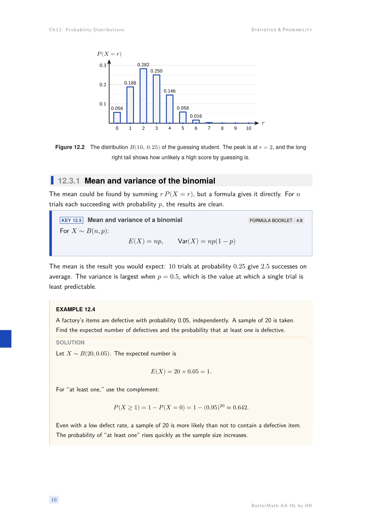 Chapter 12, Probability Distributions, page 10