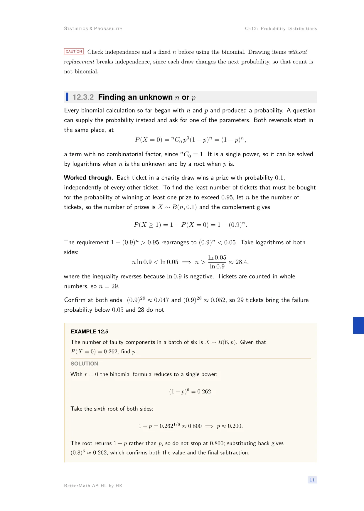 Chapter 12, Probability Distributions, page 11