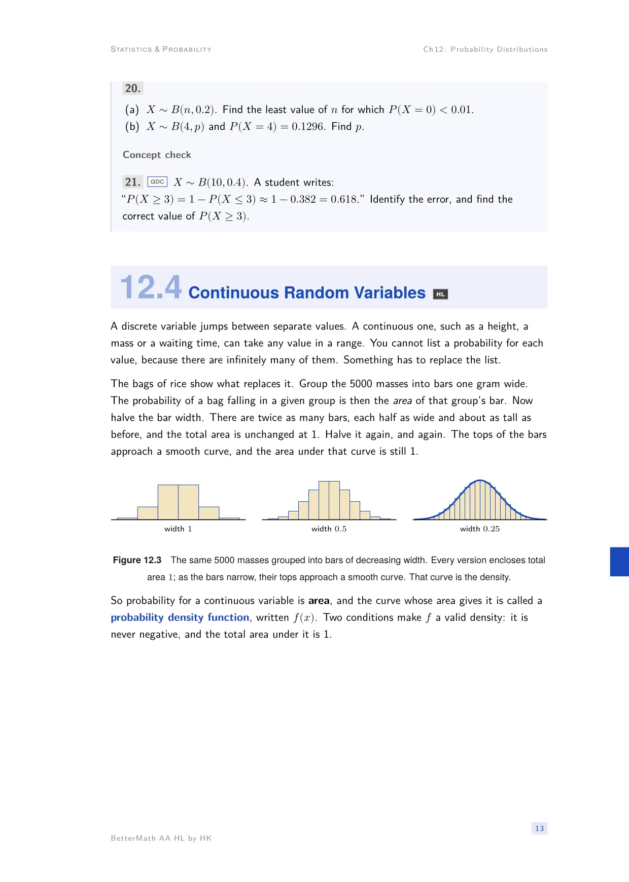 Chapter 12, Probability Distributions, page 13
