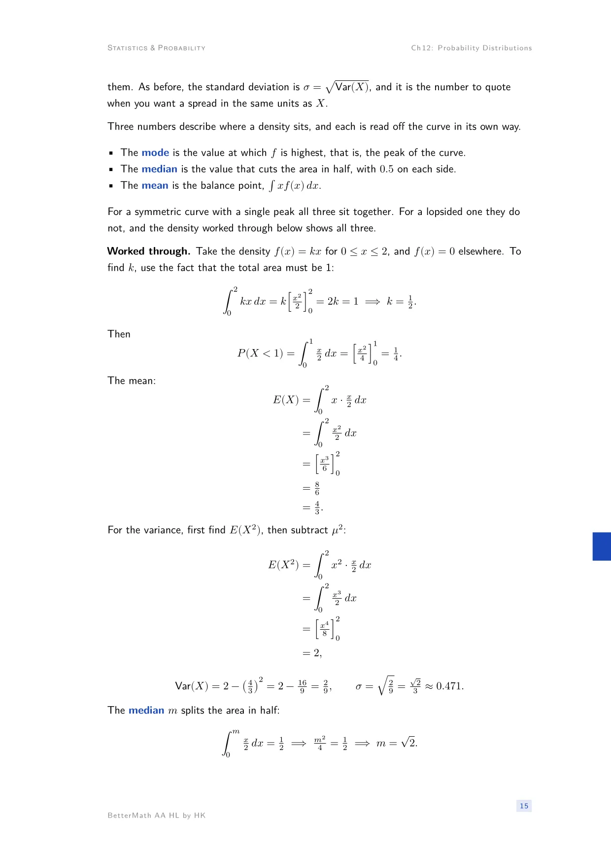 Chapter 12, Probability Distributions, page 15