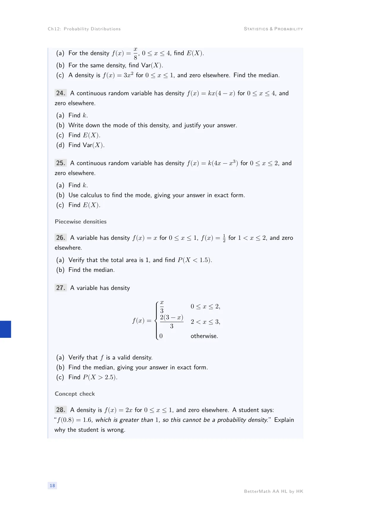 Chapter 12, Probability Distributions, page 18