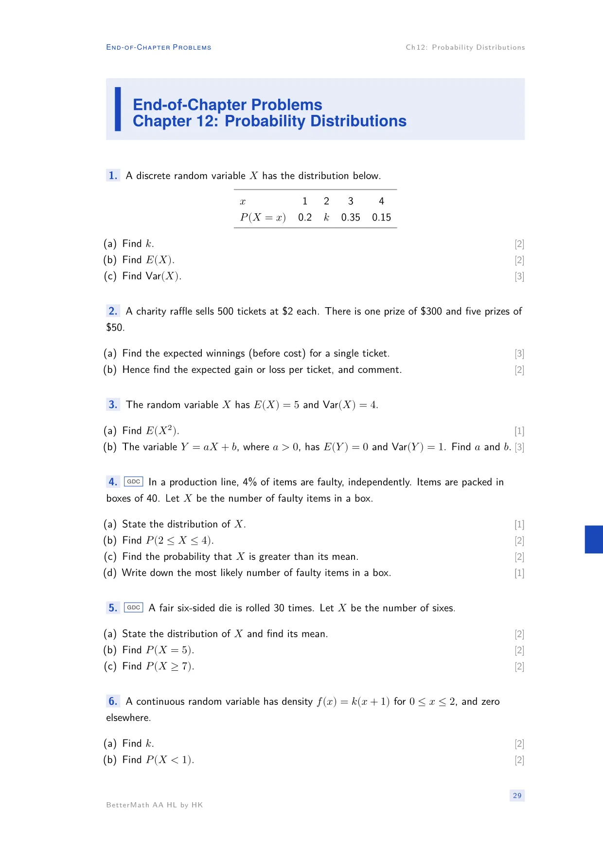 Chapter 12, Probability Distributions, page 29