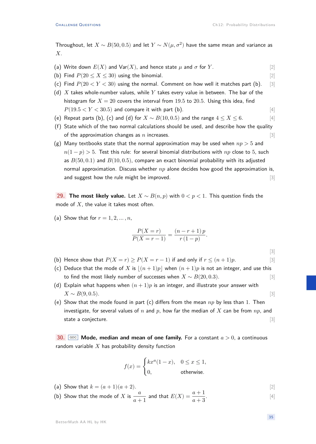 Chapter 12, Probability Distributions, page 35