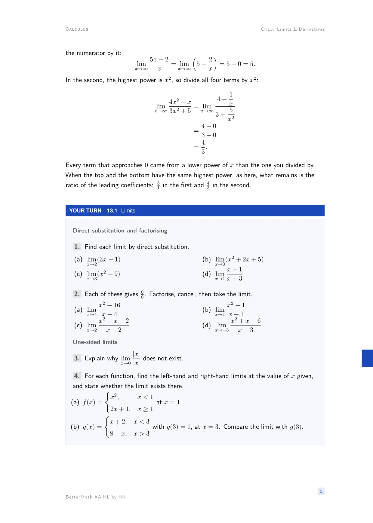 Chapter 13, Limits & Derivatives, page 5