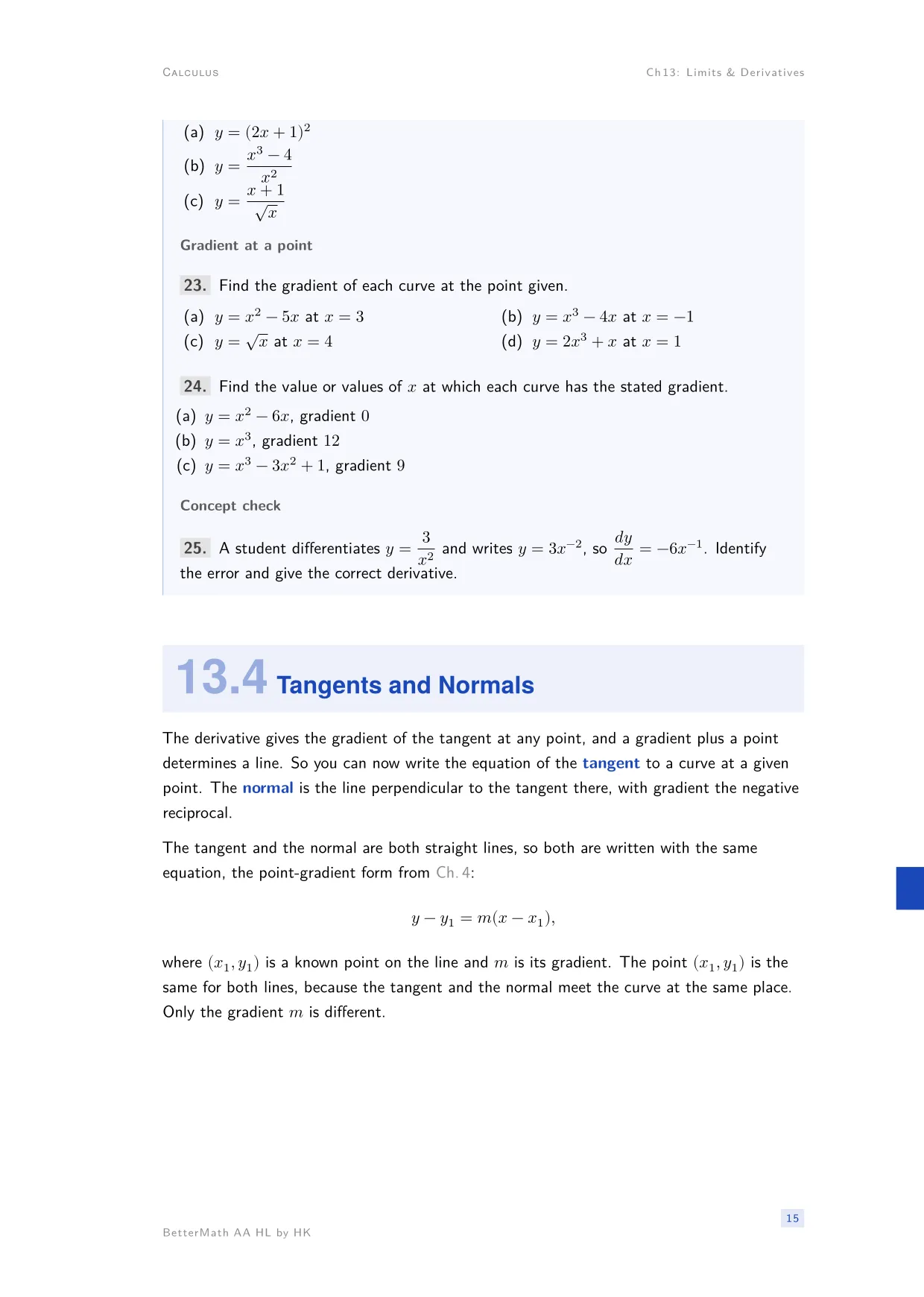 Chapter 13, Limits & Derivatives, page 15