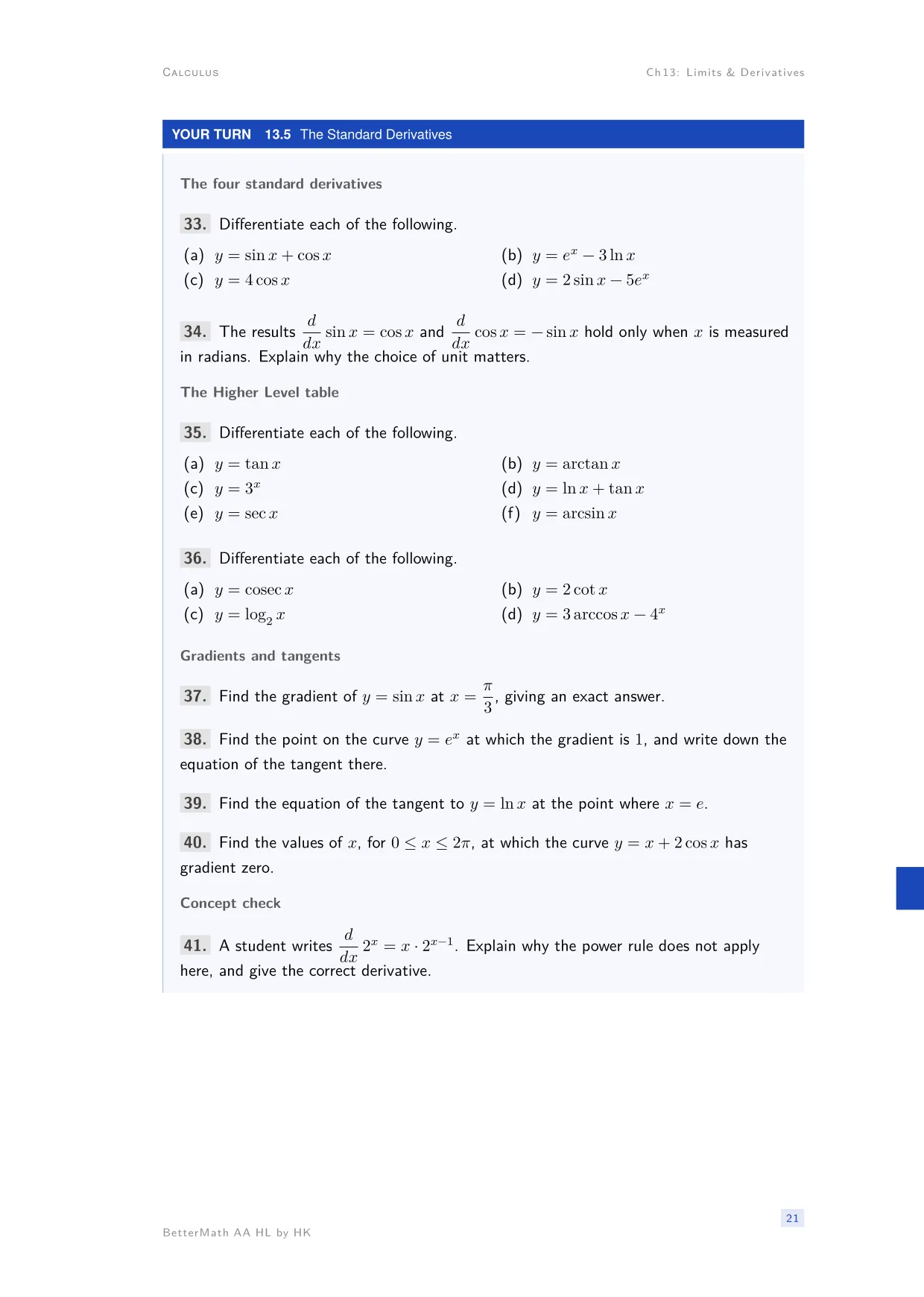 Chapter 13, Limits & Derivatives, page 21