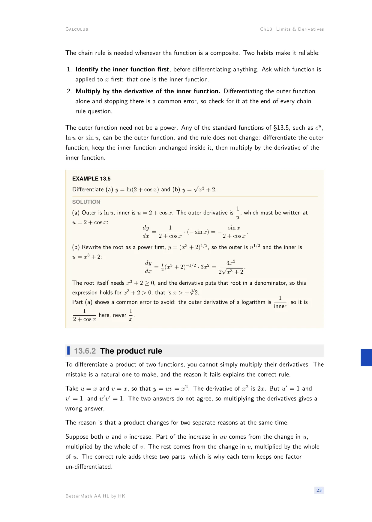 Chapter 13, Limits & Derivatives, page 23