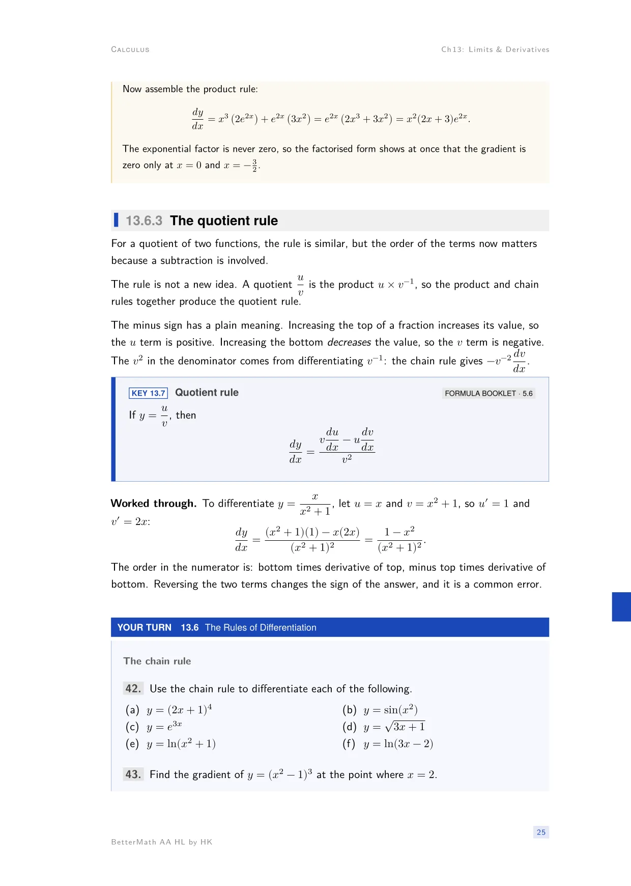 Chapter 13, Limits & Derivatives, page 25