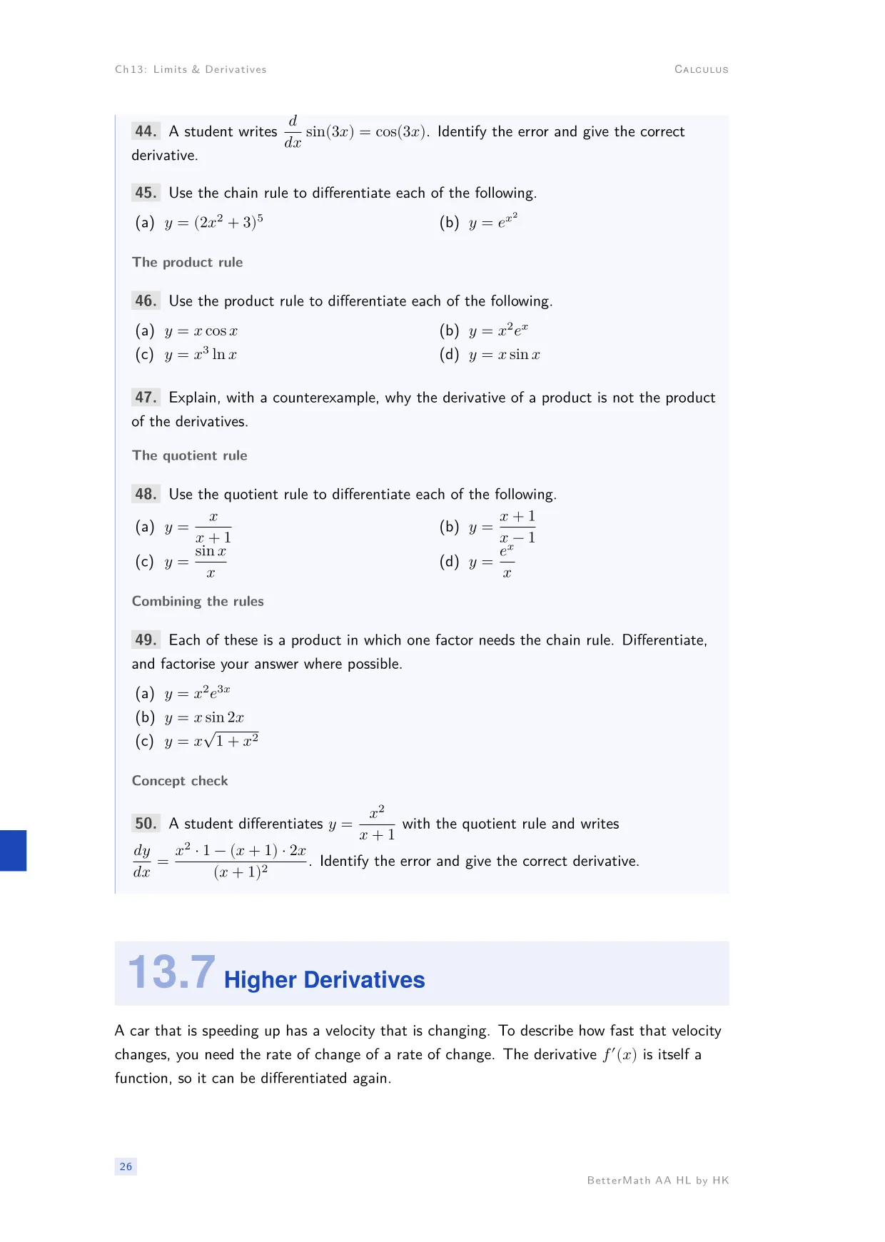 Chapter 13, Limits & Derivatives, page 26