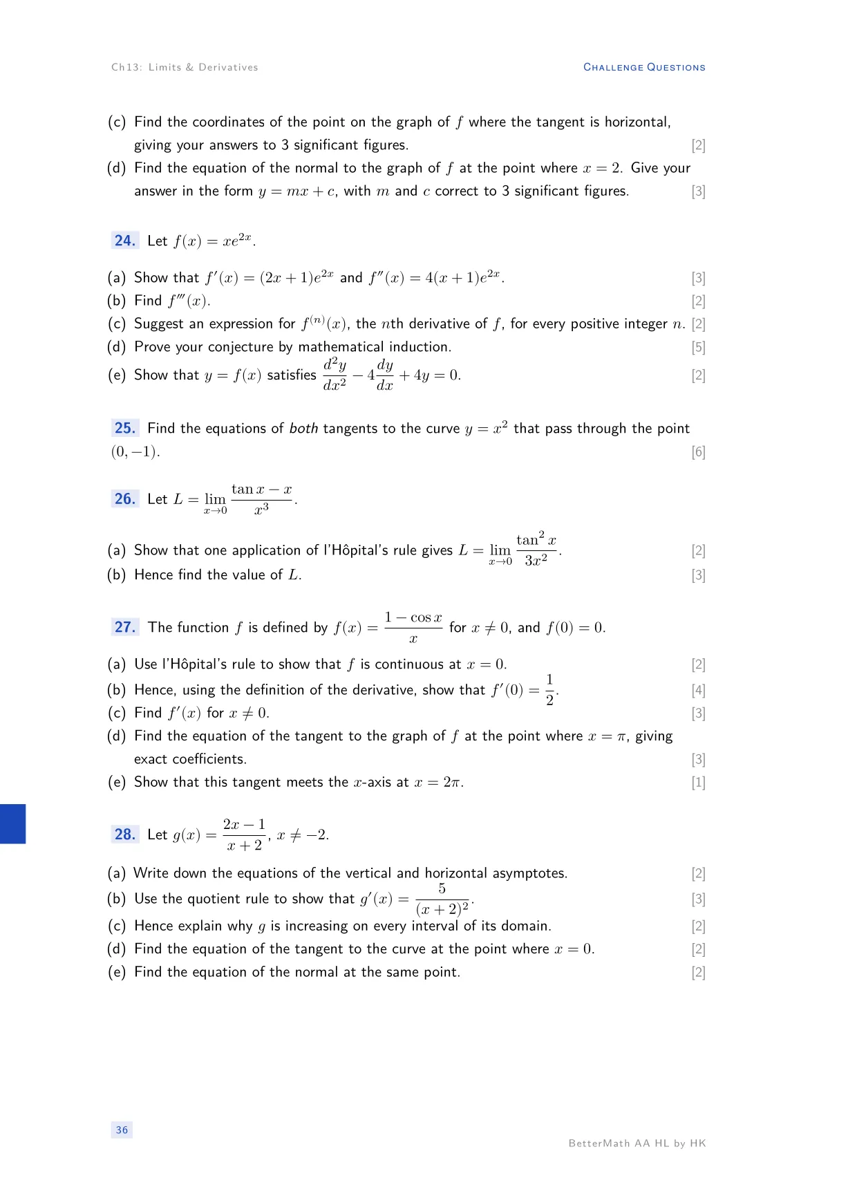 Chapter 13, Limits & Derivatives, page 36