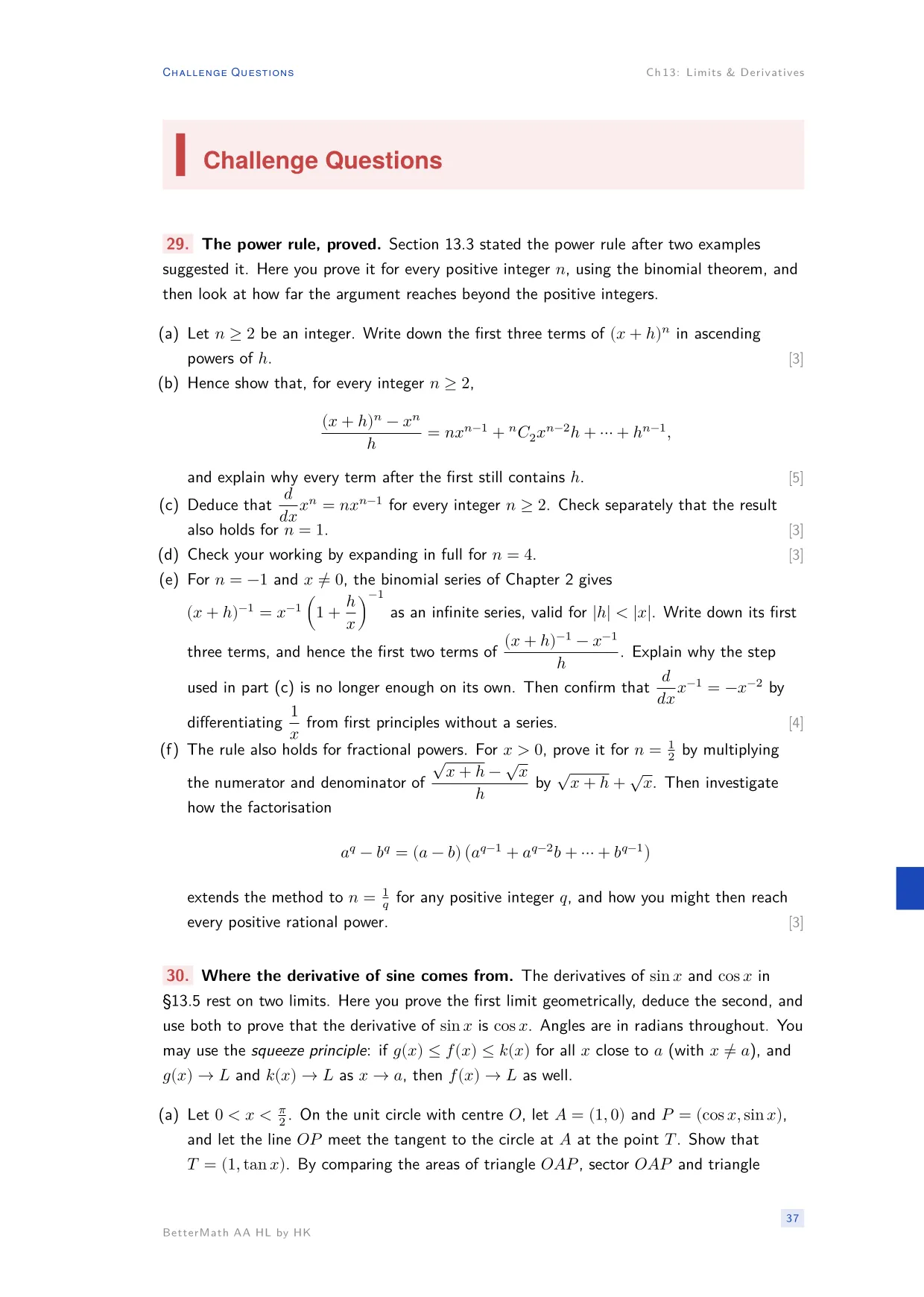 Chapter 13, Limits & Derivatives, page 37