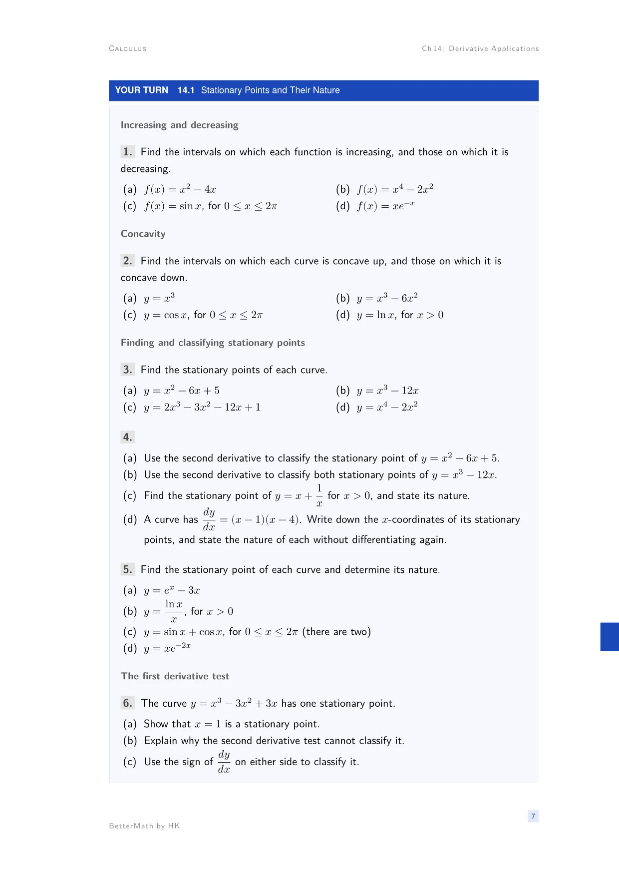 Chapter 14, Derivative Applications, page 7