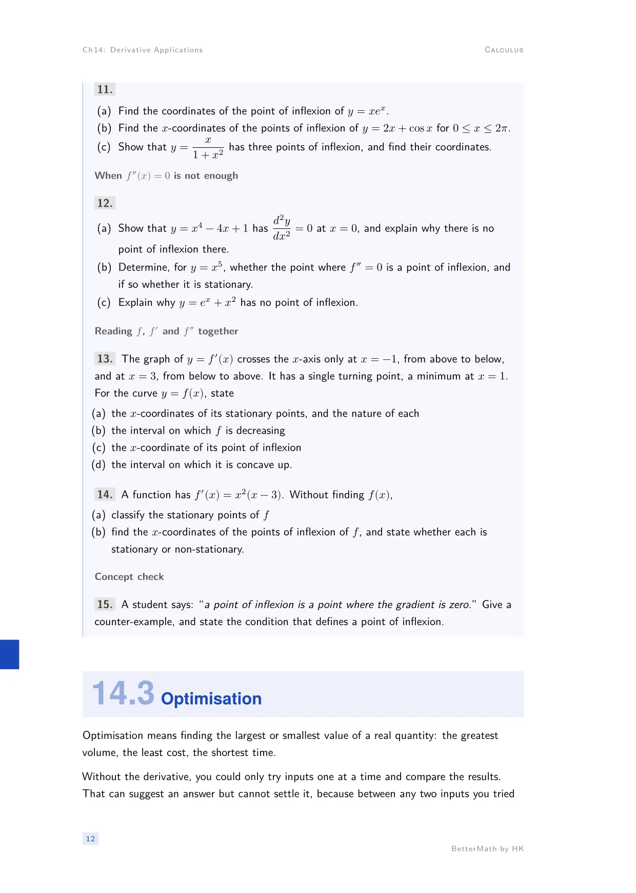 Chapter 14, Derivative Applications, page 12