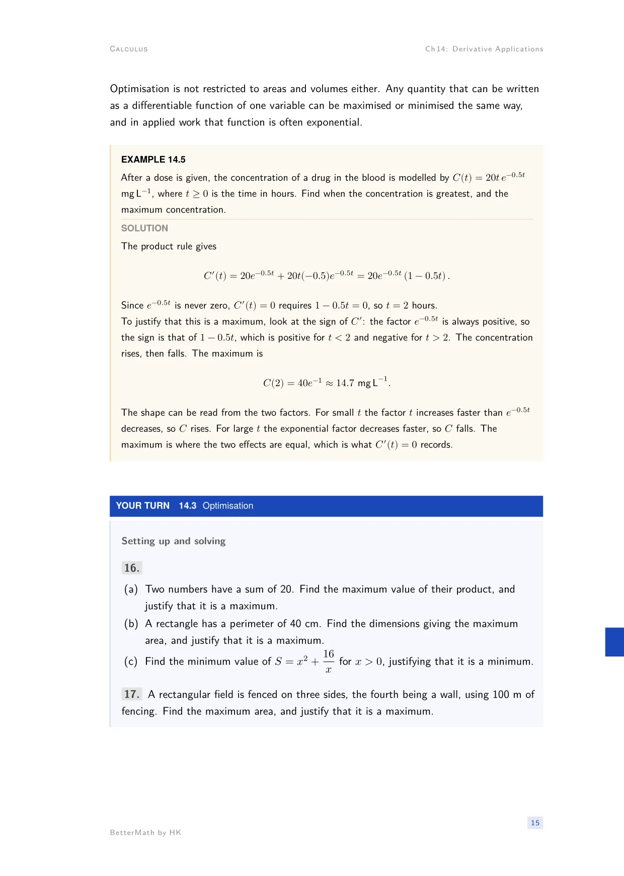 Chapter 14, Derivative Applications, page 15