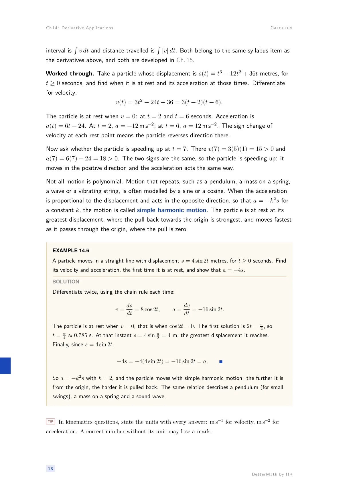 Chapter 14, Derivative Applications, page 18
