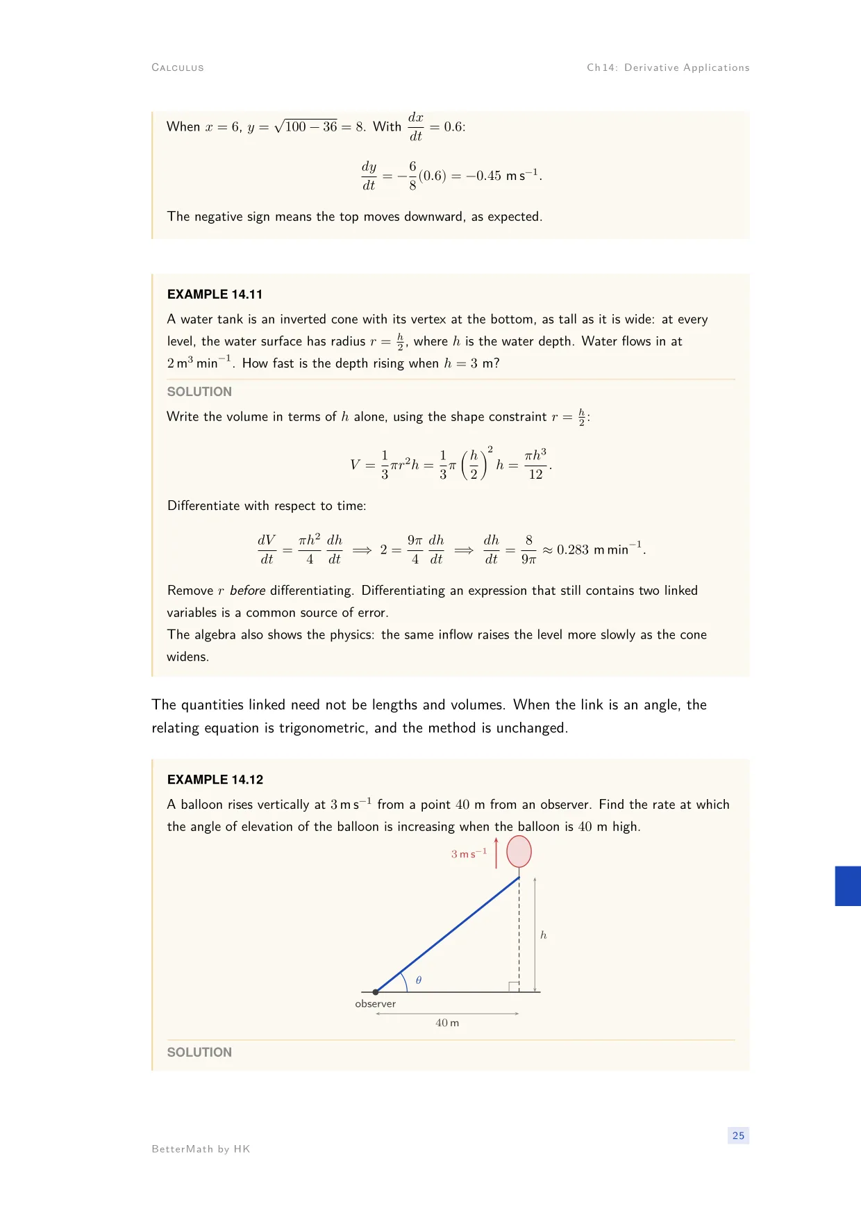 Chapter 14, Derivative Applications, page 25