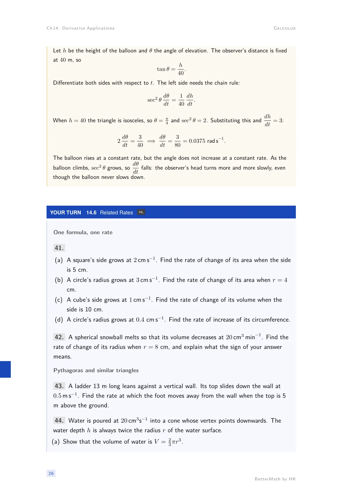Chapter 14, Derivative Applications, page 26
