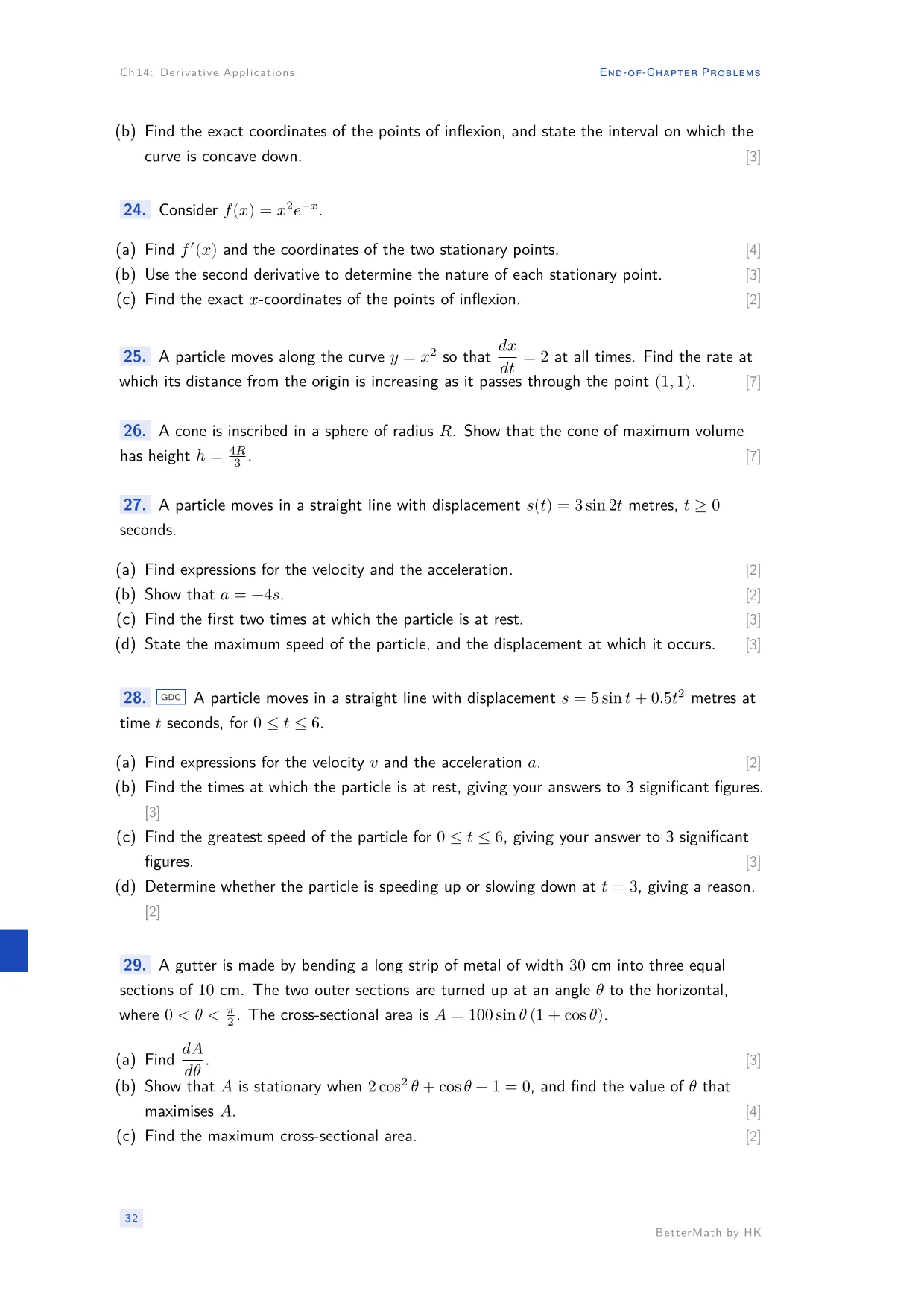 Chapter 14, Derivative Applications, page 32