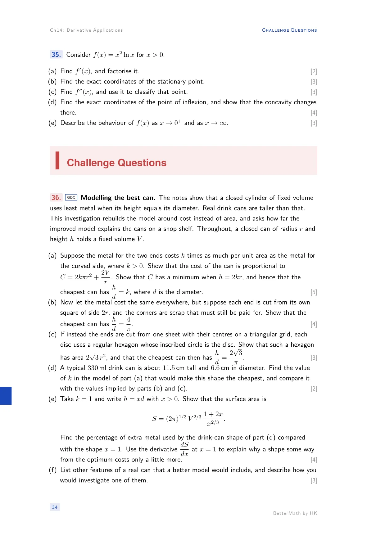 Chapter 14, Derivative Applications, page 34