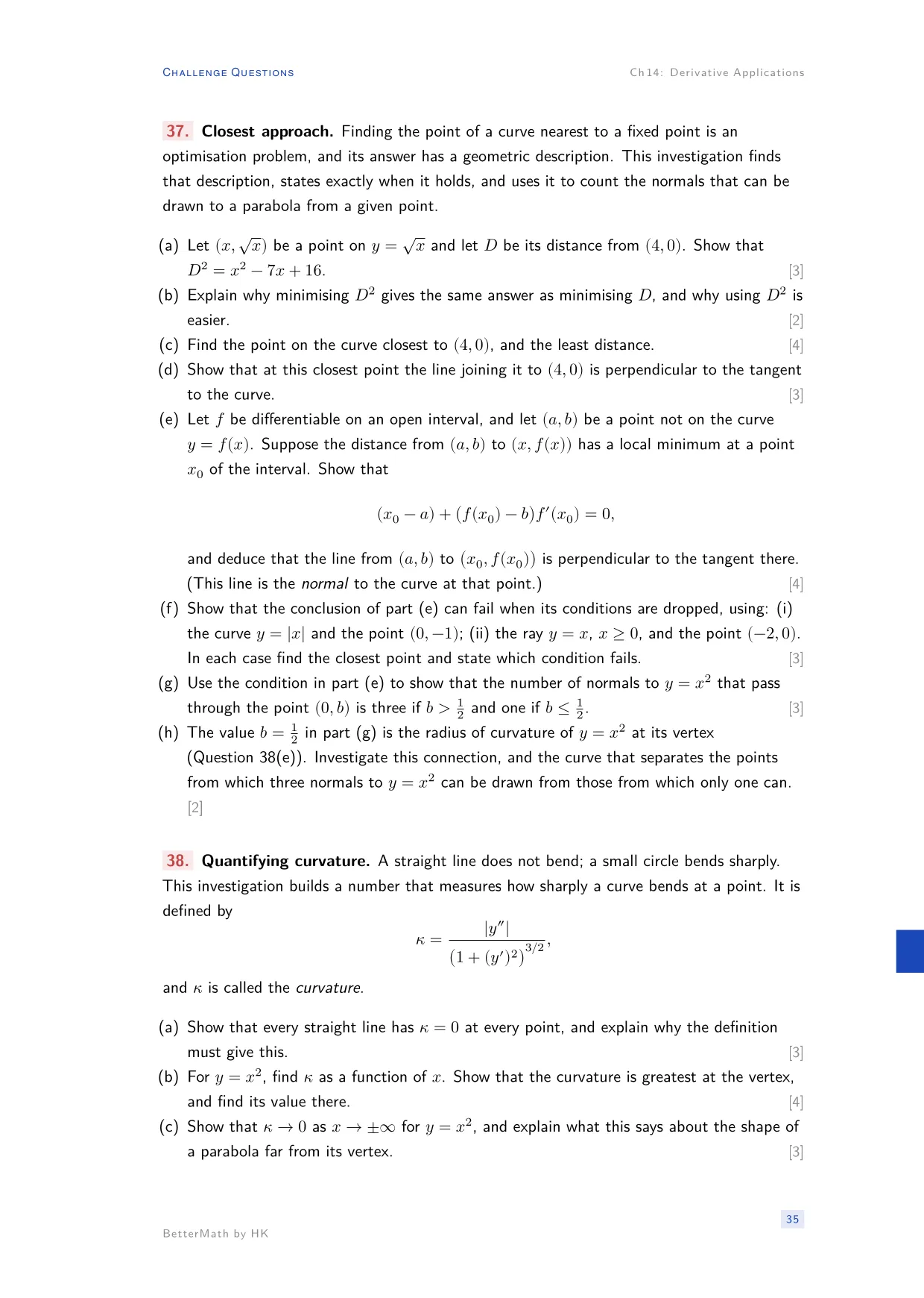 Chapter 14, Derivative Applications, page 35