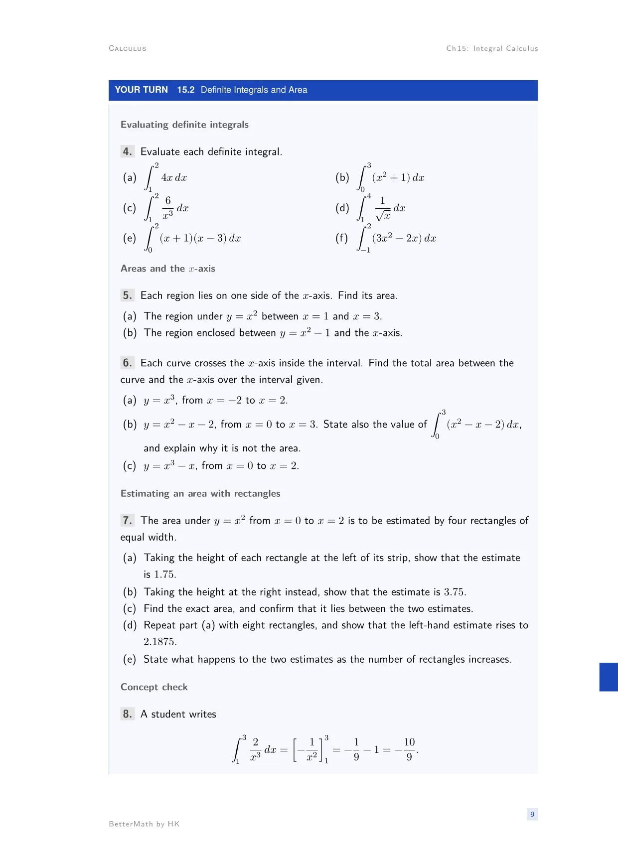 Chapter 15, Integral Calculus, page 9