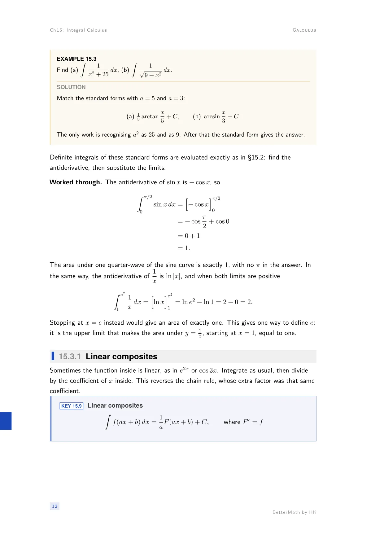 Chapter 15, Integral Calculus, page 12