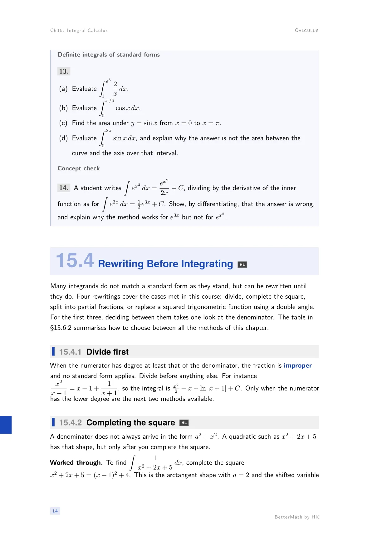 Chapter 15, Integral Calculus, page 14
