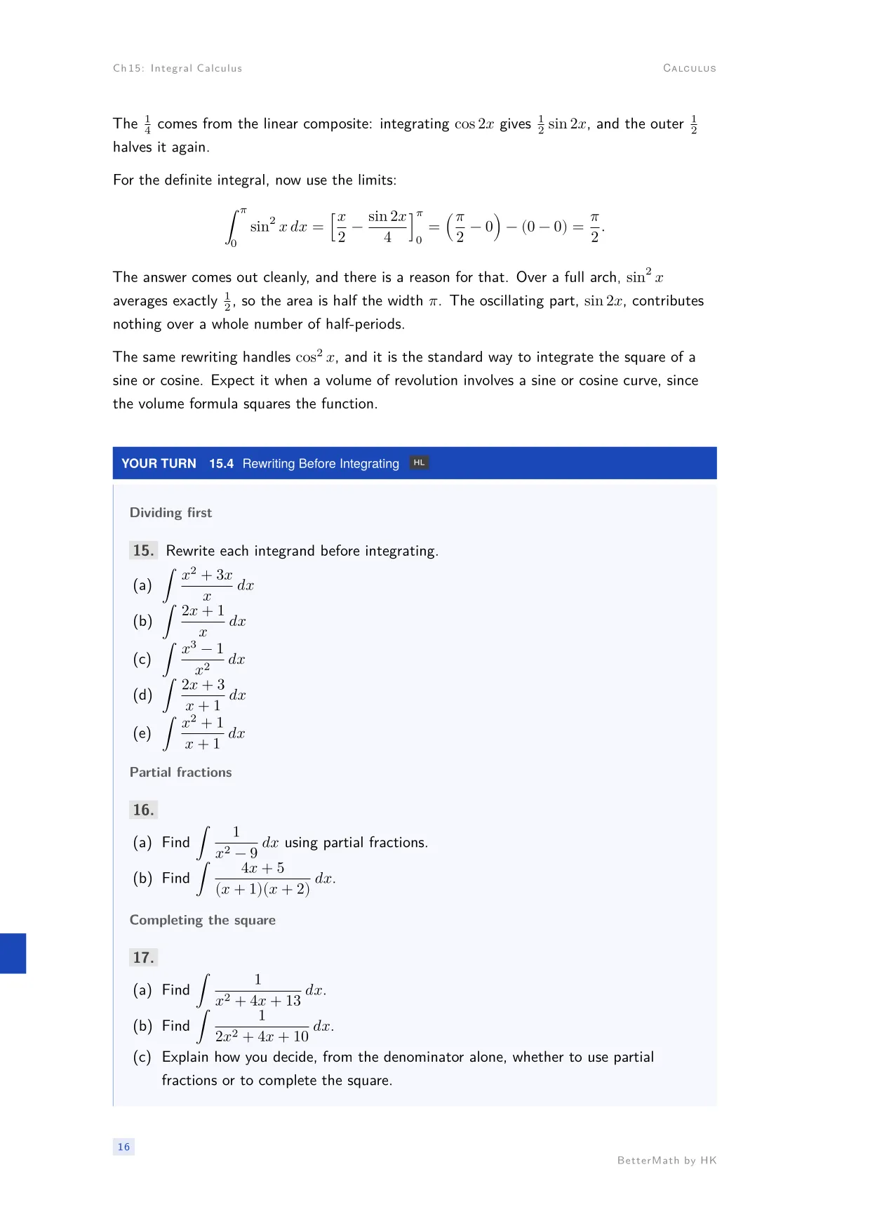 Chapter 15, Integral Calculus, page 16