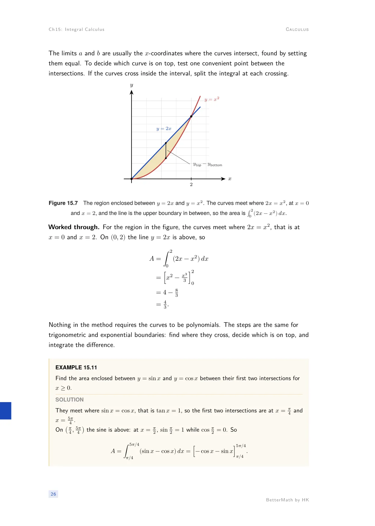 Chapter 15, Integral Calculus, page 26