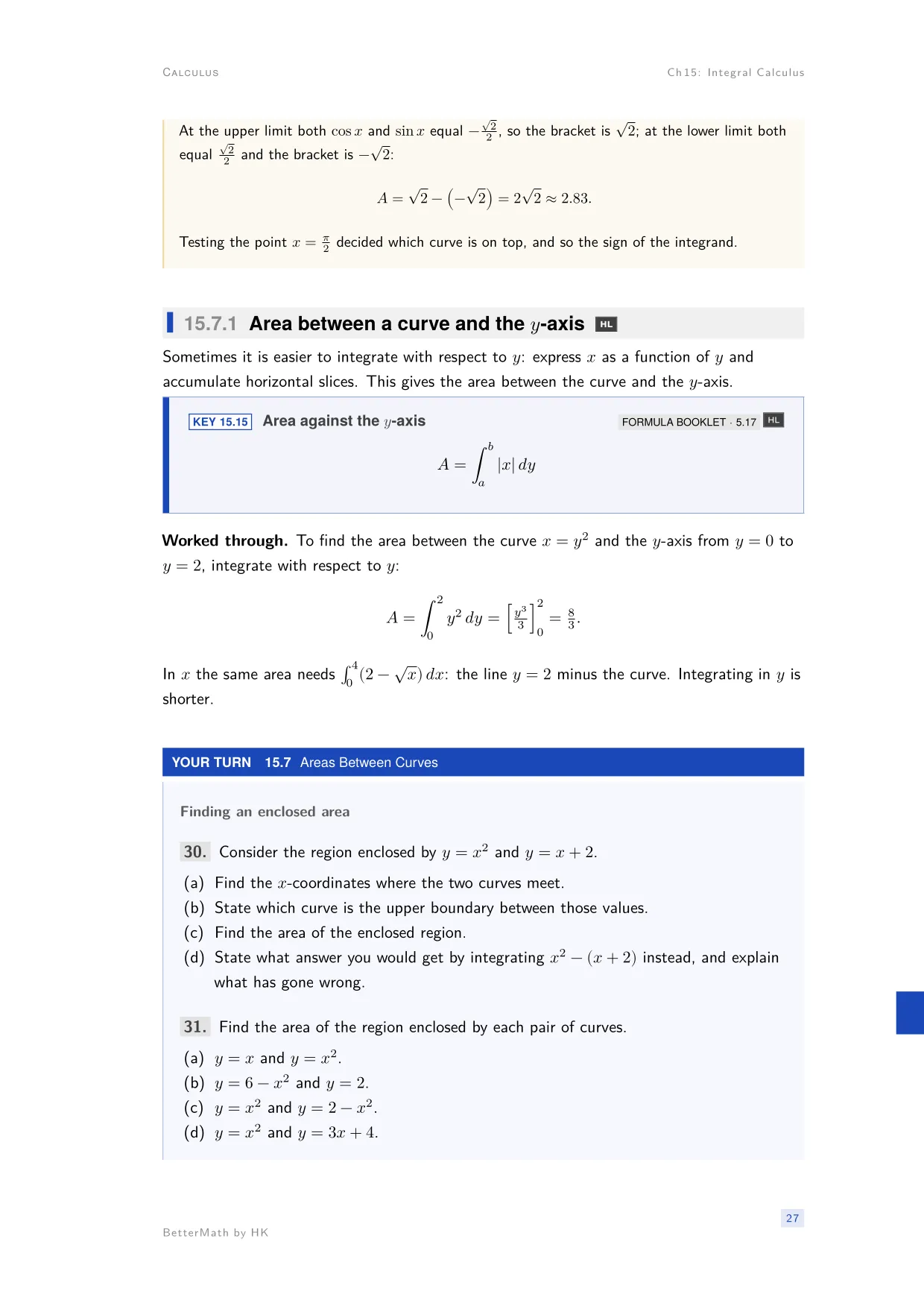 Chapter 15, Integral Calculus, page 27