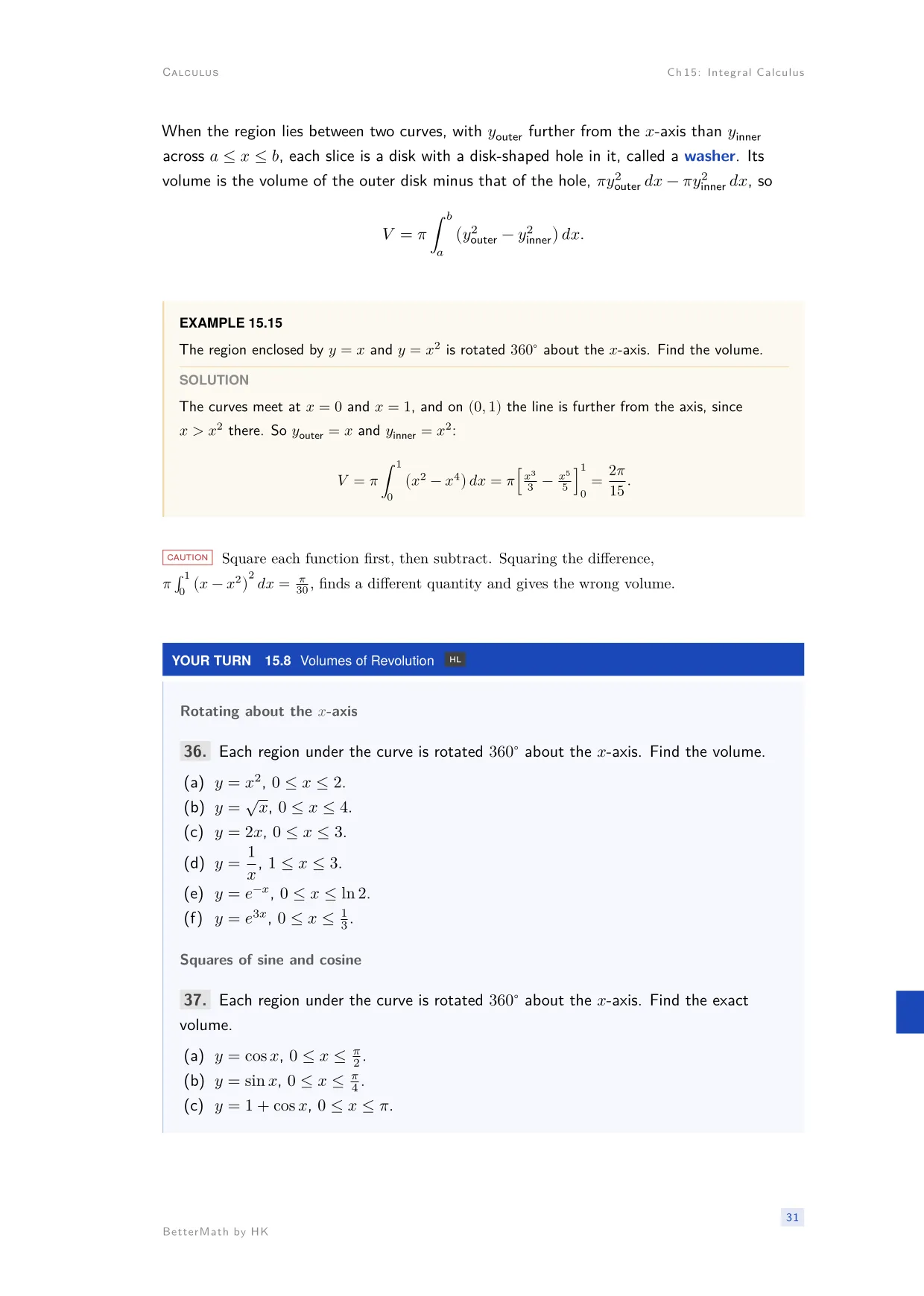Chapter 15, Integral Calculus, page 31