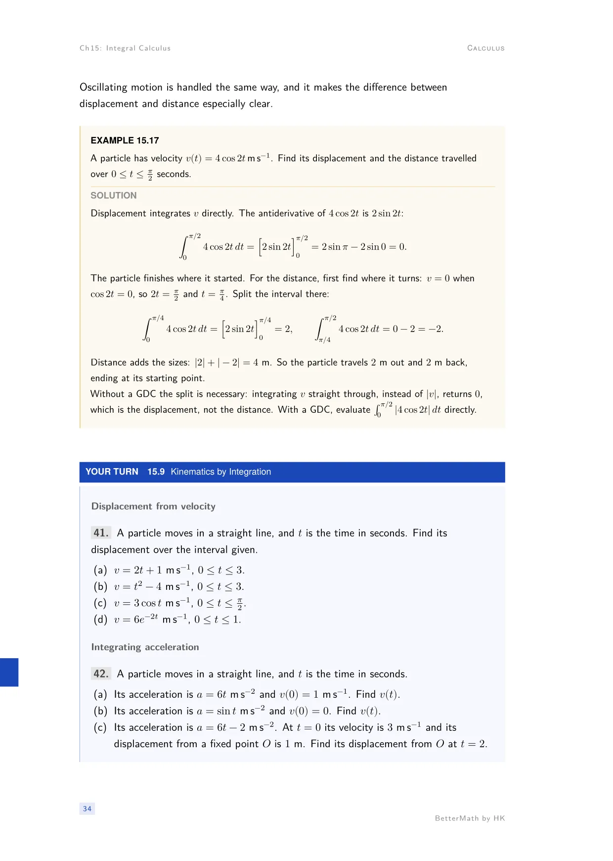 Chapter 15, Integral Calculus, page 34