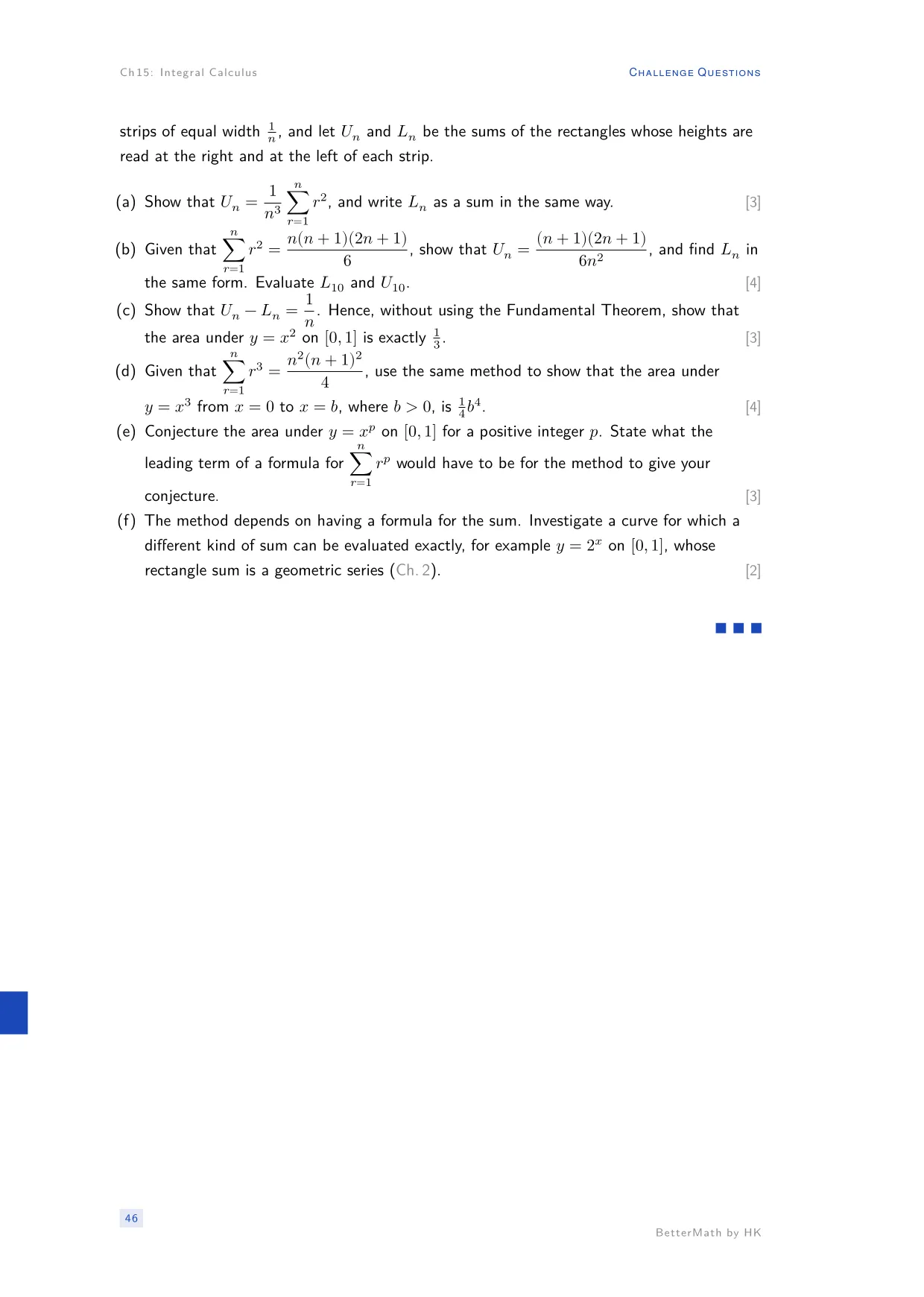 Chapter 15, Integral Calculus, page 46