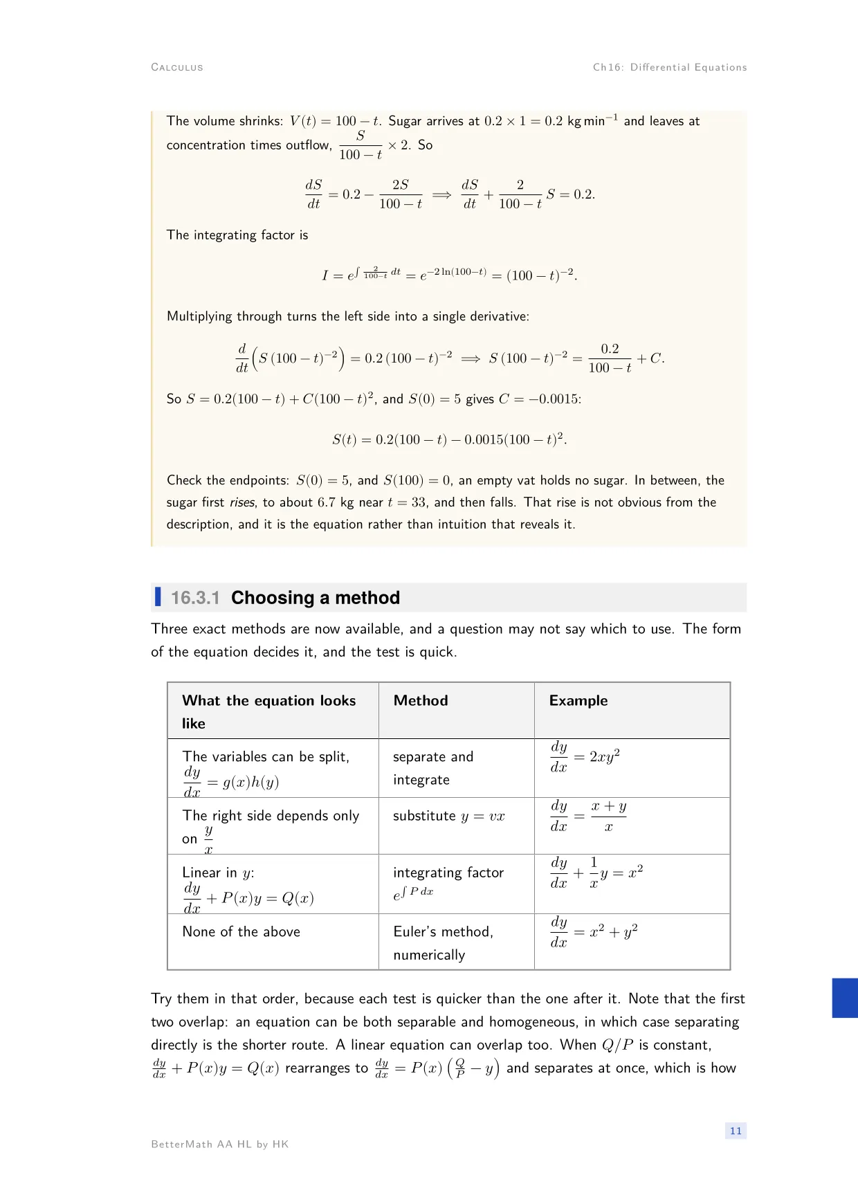 Chapter 16, Differential Equations, page 11