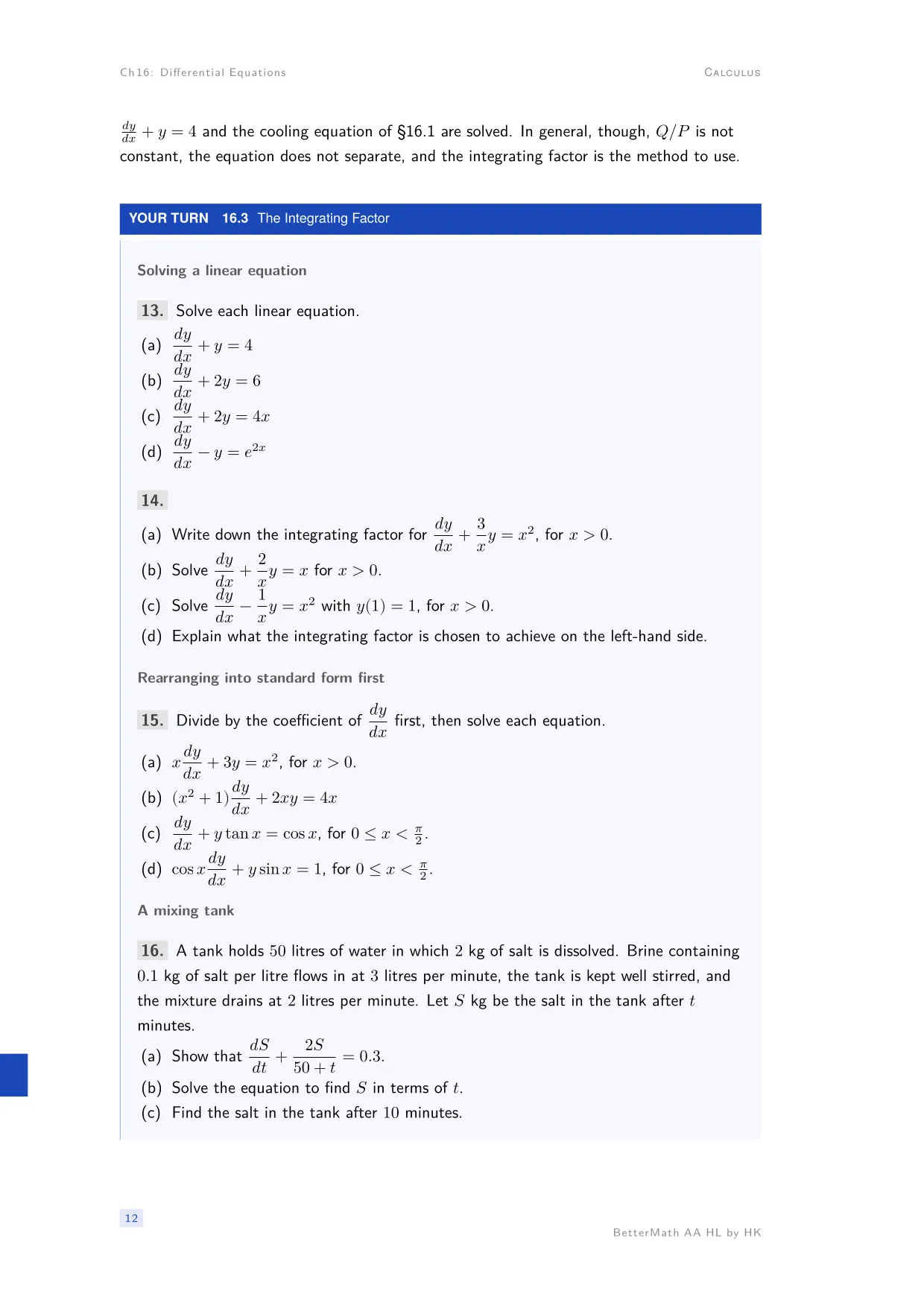 Chapter 16, Differential Equations, page 12