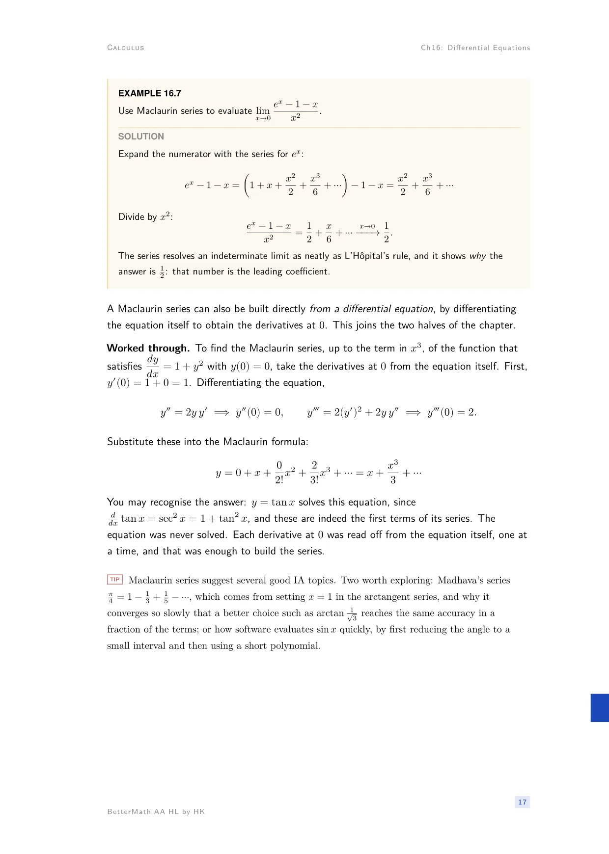 Chapter 16, Differential Equations, page 17