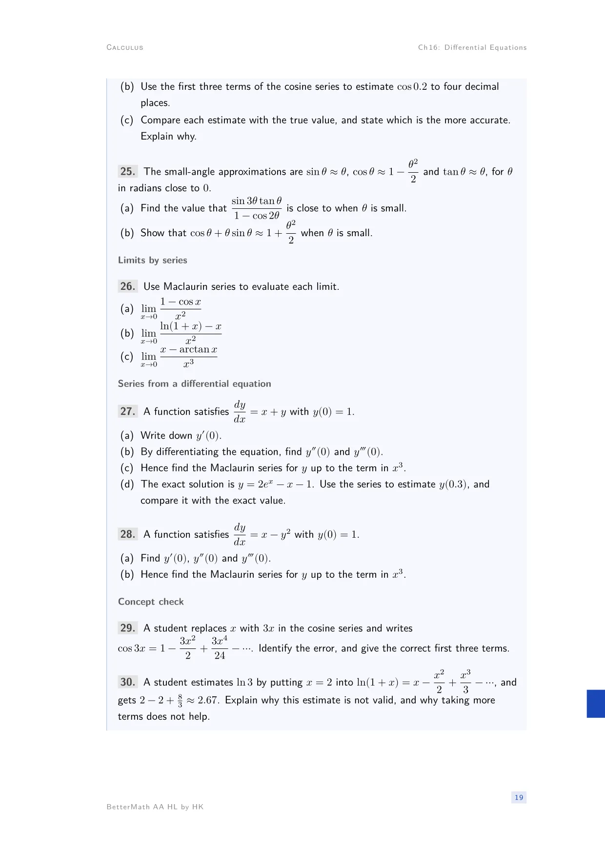 Chapter 16, Differential Equations, page 19