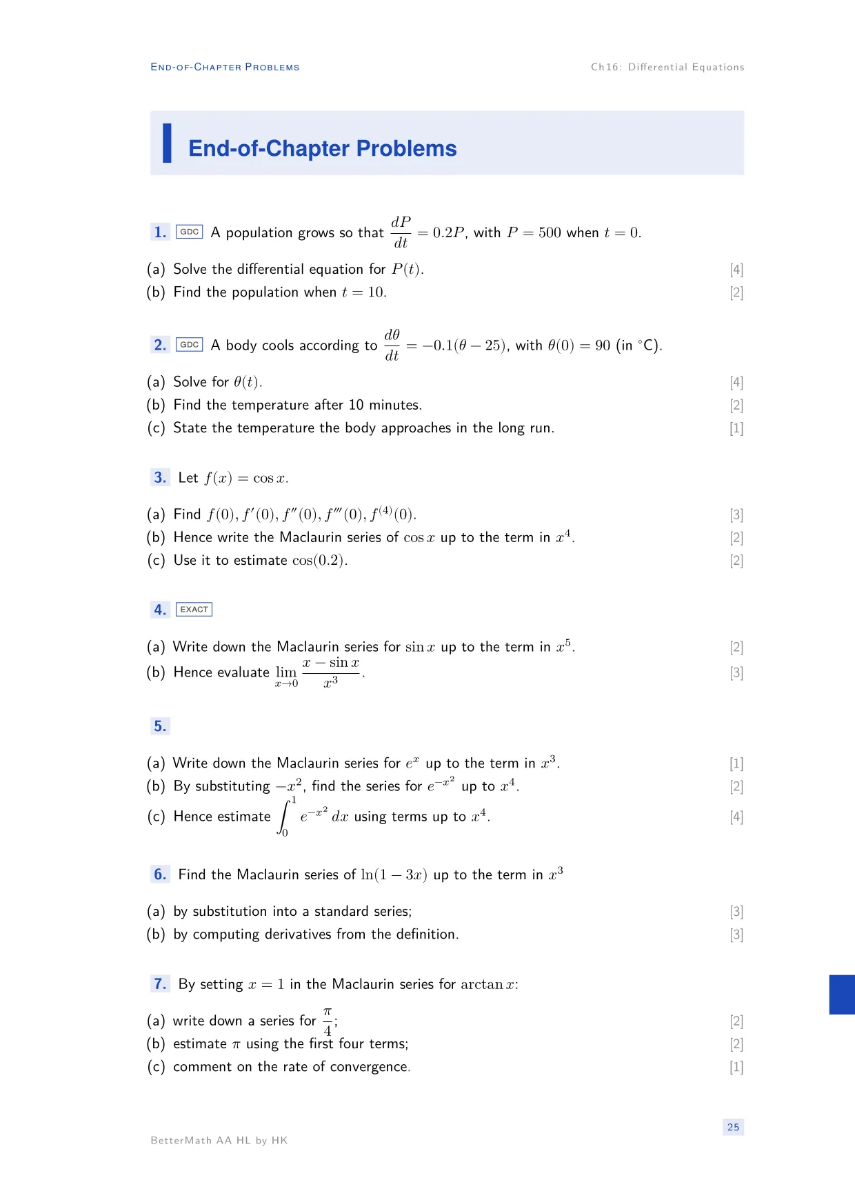 Chapter 16, Differential Equations, page 25